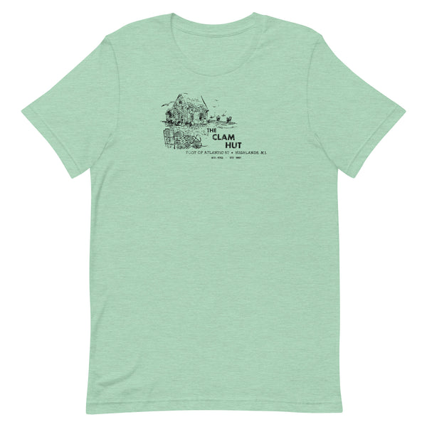 The Clam Hut - HIGHLANDS - Unisex t-shirt Heather Prism Mint
