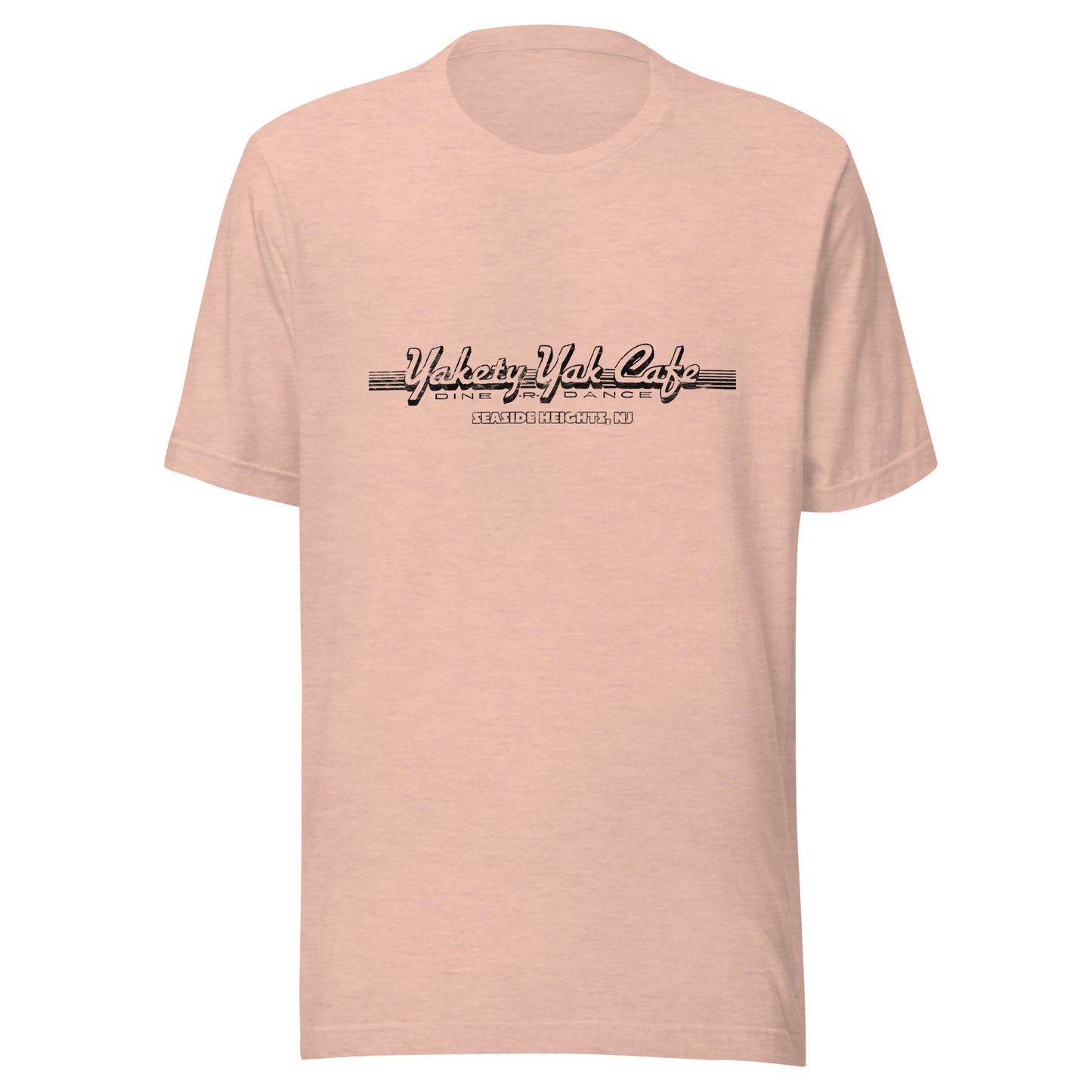 Yakety Yak Cafe - SEASIDE HEIGHTS - Unisex t-shirt Heather Prism Peach