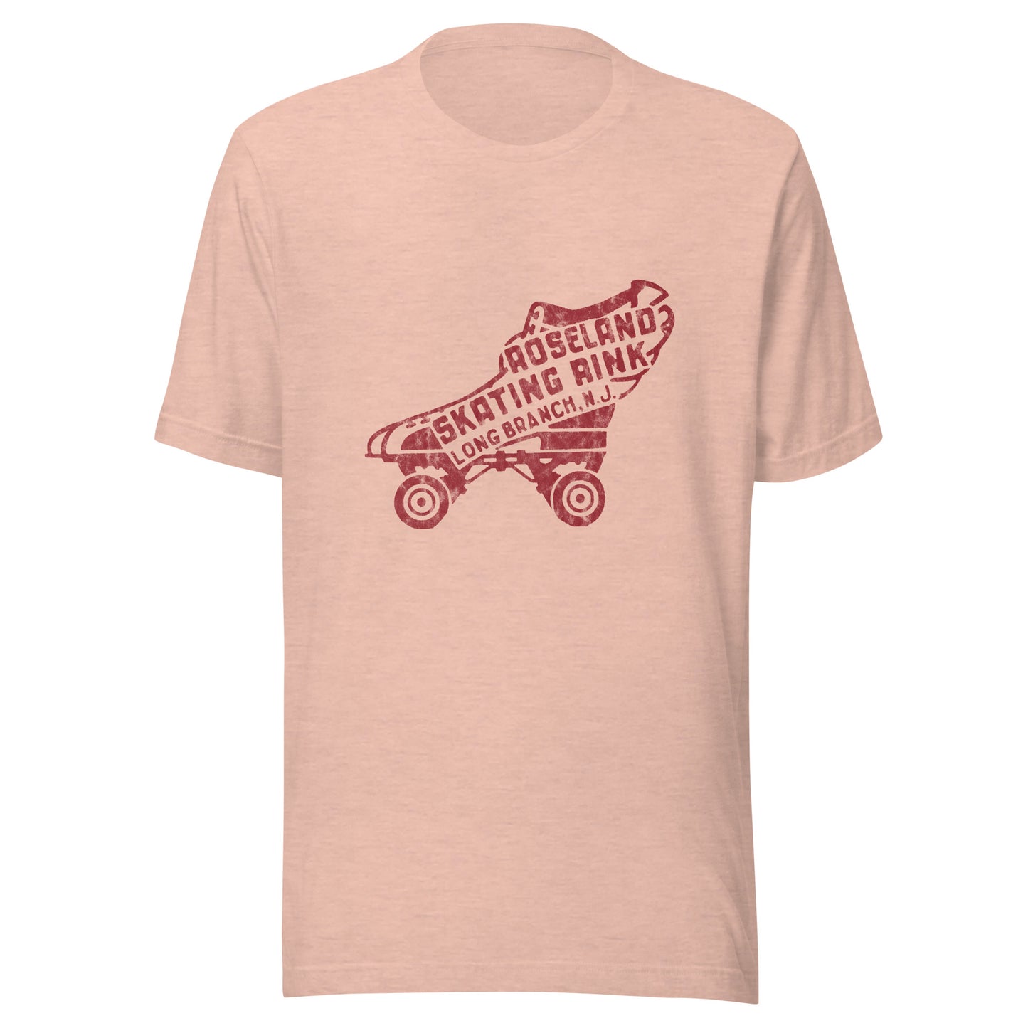 Roseland Skating Rink - LONG BRANCH - Unisex t-shirt Heather Prism Peach