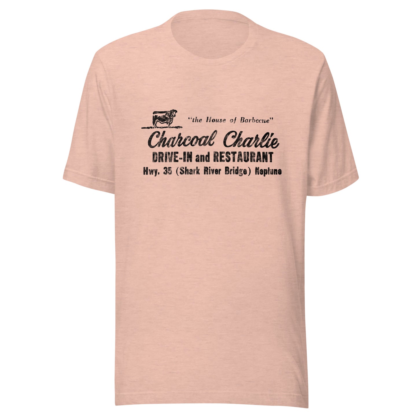 Charcoal Charlie - NEPTUNE - Unisex t-shirt Heather Prism Peach