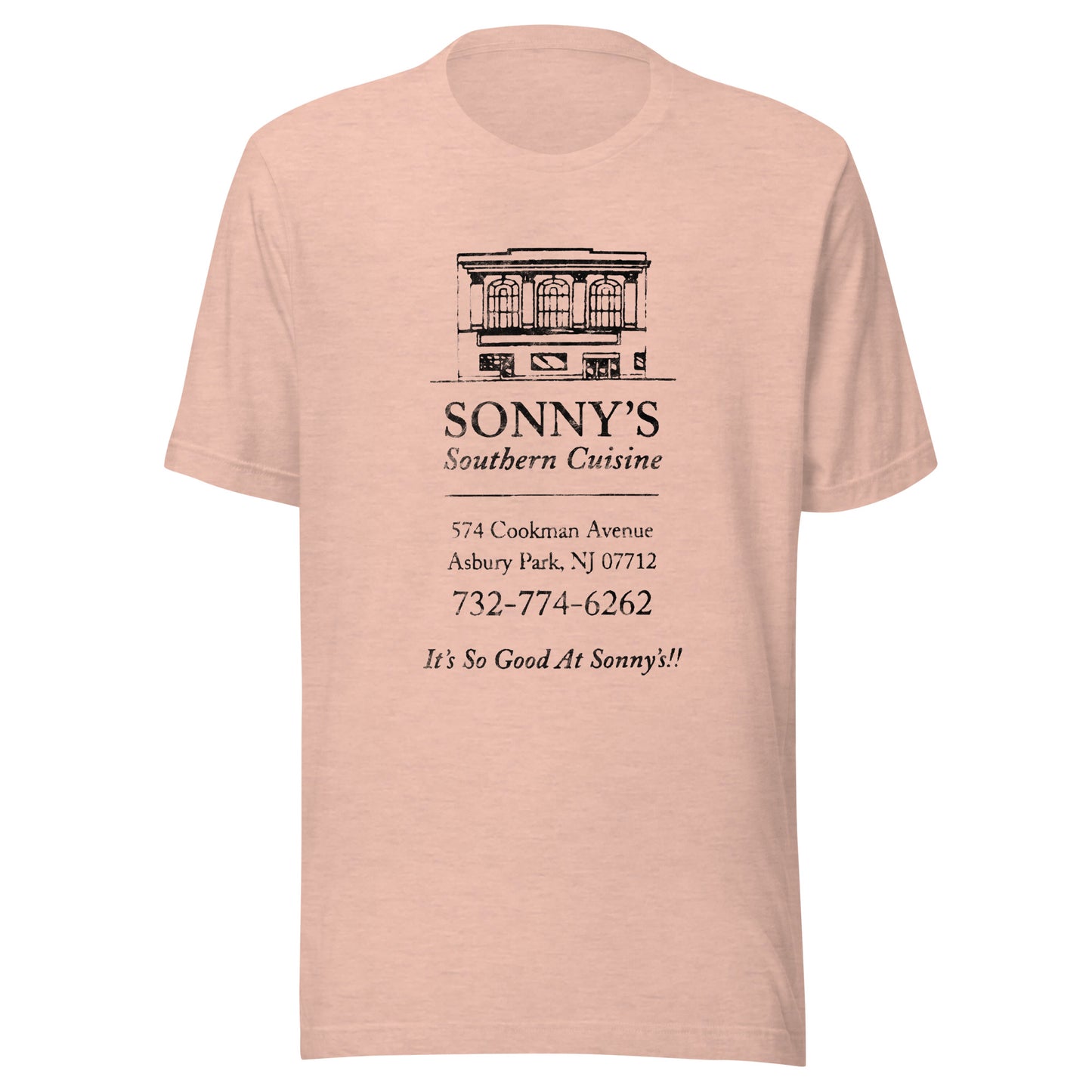 Sonny's Southern Cuisine - ASBURY PARK - Unisex t-shirt Heather Prism Peach