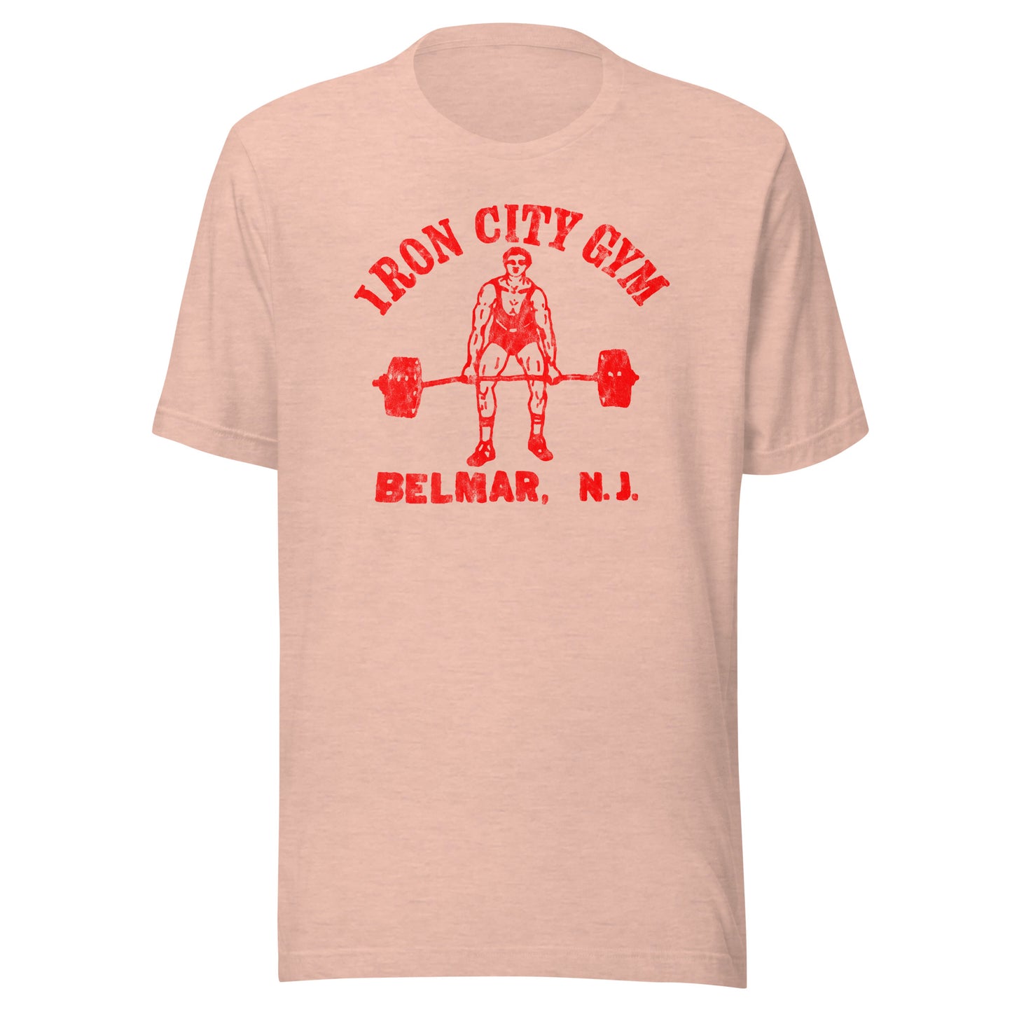 Iron City Gym - BELMAR - Unisex t-shirt Heather Prism Peach