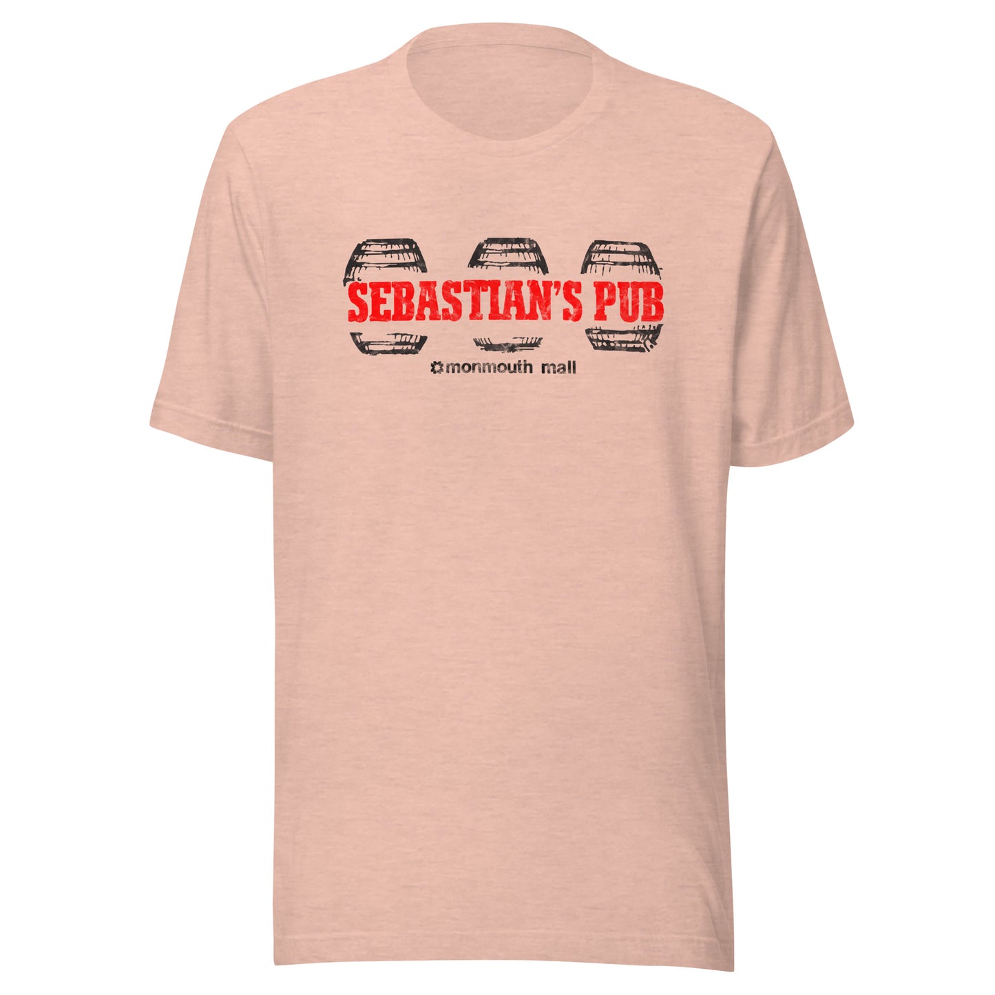 Sebastian's Pub - MONMOUTH MALL / EATONTOWN - Unisex t-shirt Heather Prism Peach