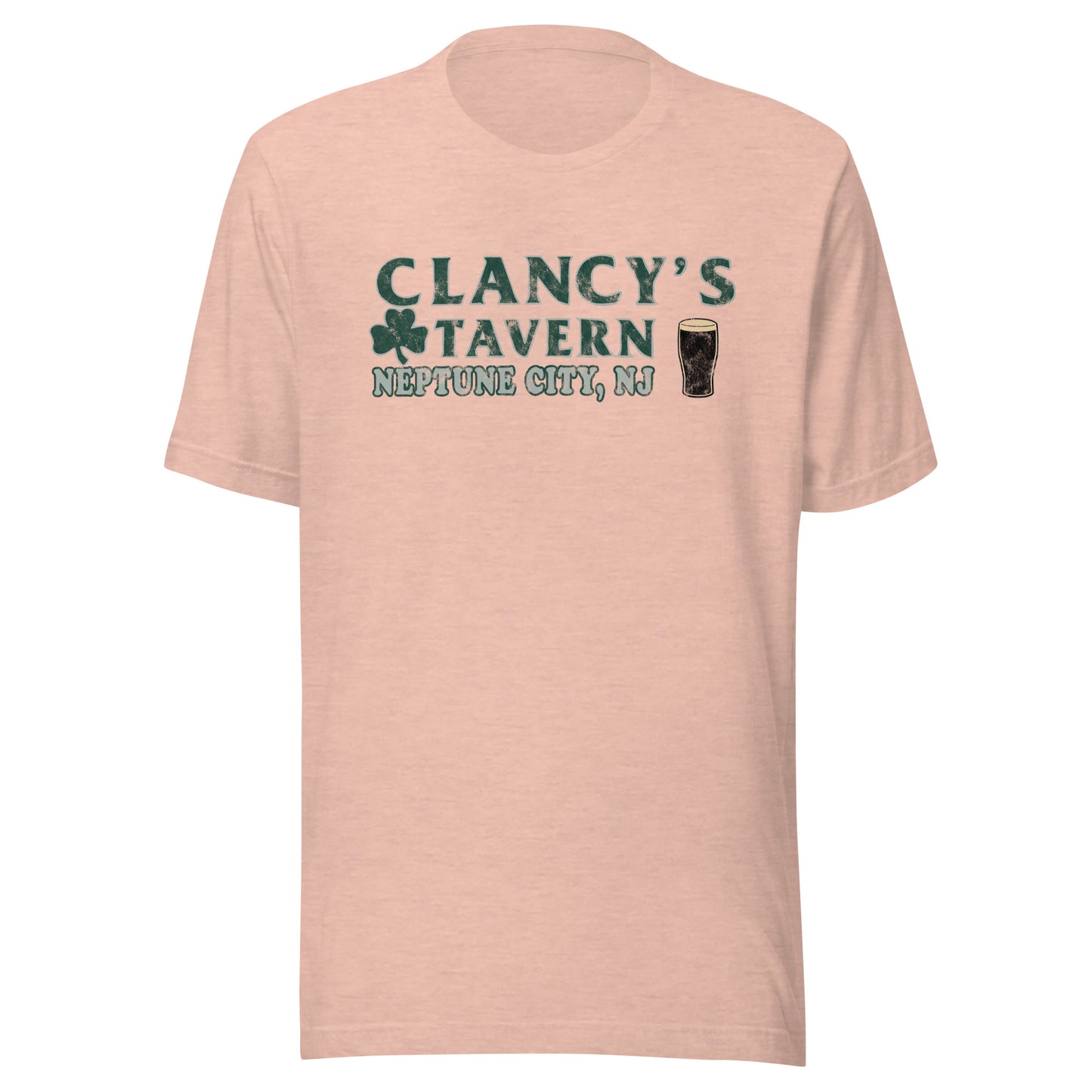 Clancy's Tavern - NEPTUNE CITY - Unisex t-shirt Heather Prism Peach
