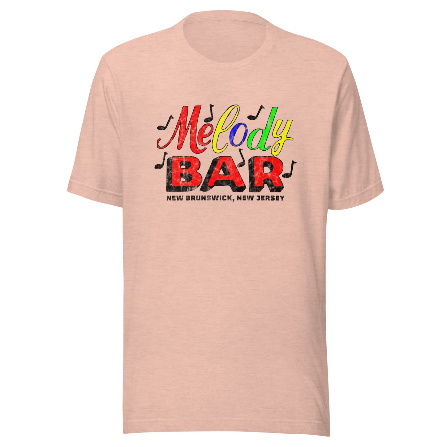 Melody Bar - NEW BRUNSWICK - Unisex t-shirt Heather Prism Peach