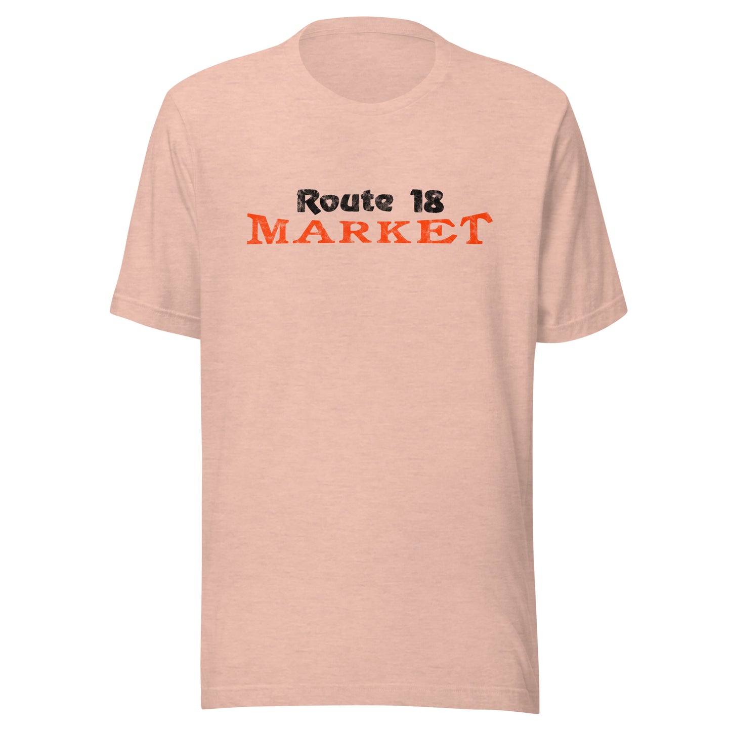 Route 18 Market - EAST BRUNSWICK - Unisex t-shirt Heather Prism Peach
