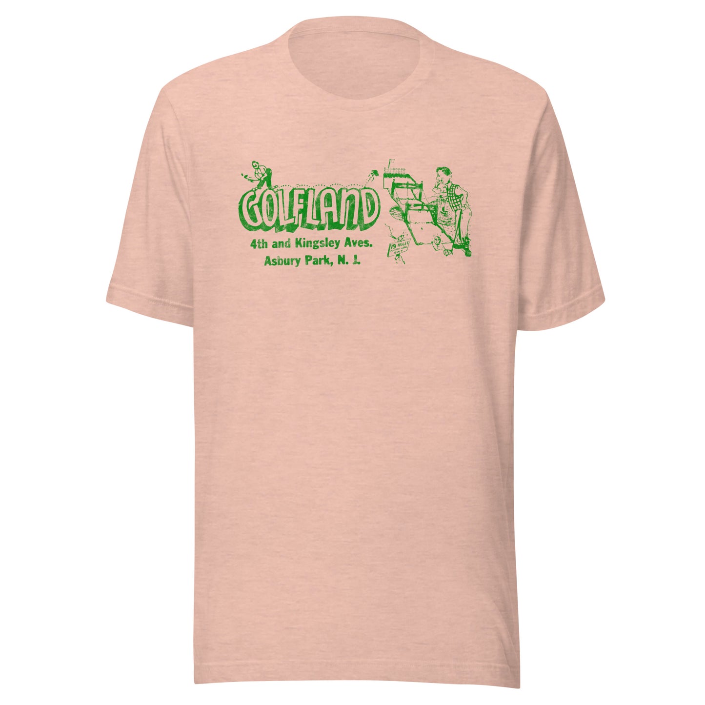 GOLFLAND - ASBURY PARK - Unisex t-shirt Heather Prism Peach