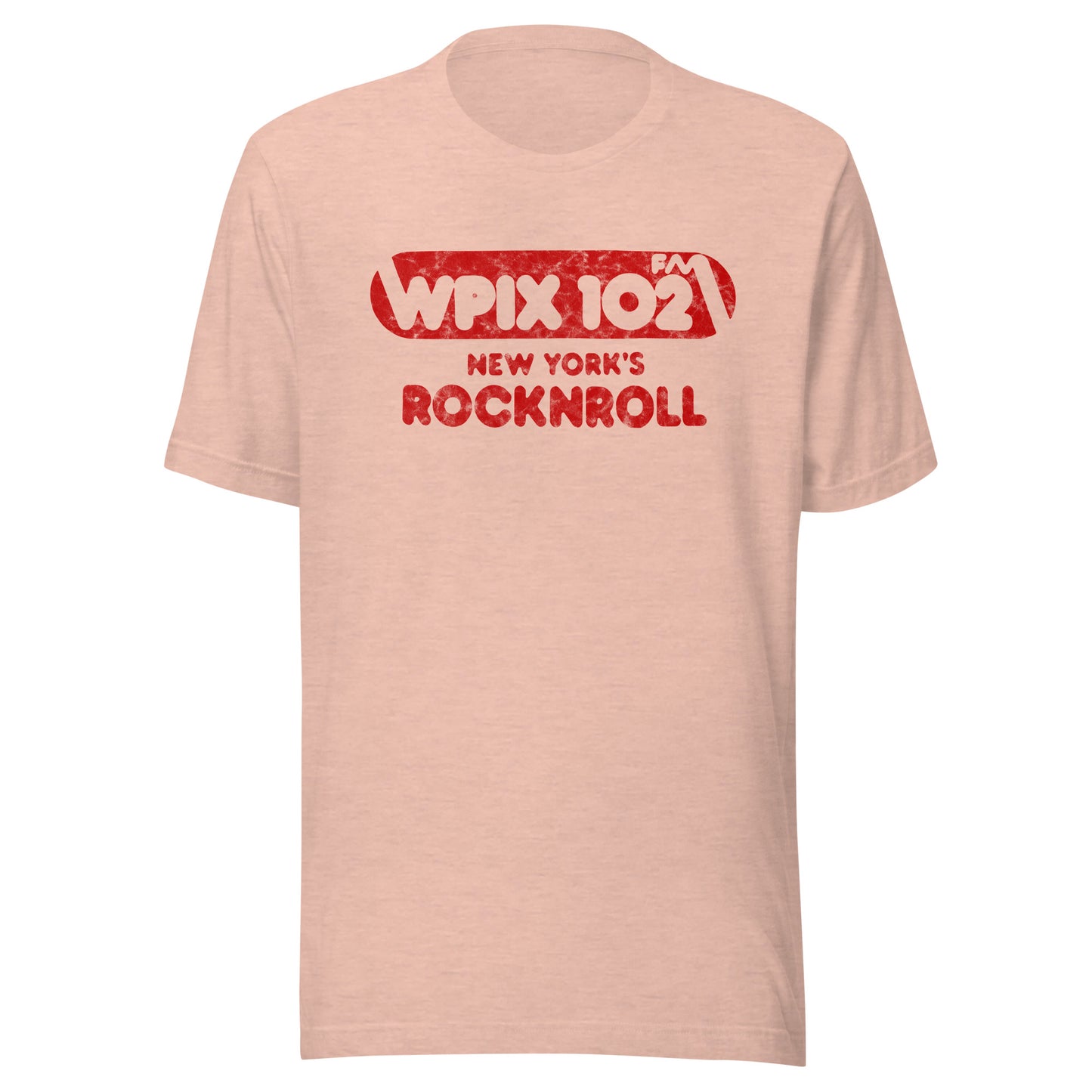 WPIX 102 FM - NEW YORK - Unisex t-shirt Heather Prism Peach