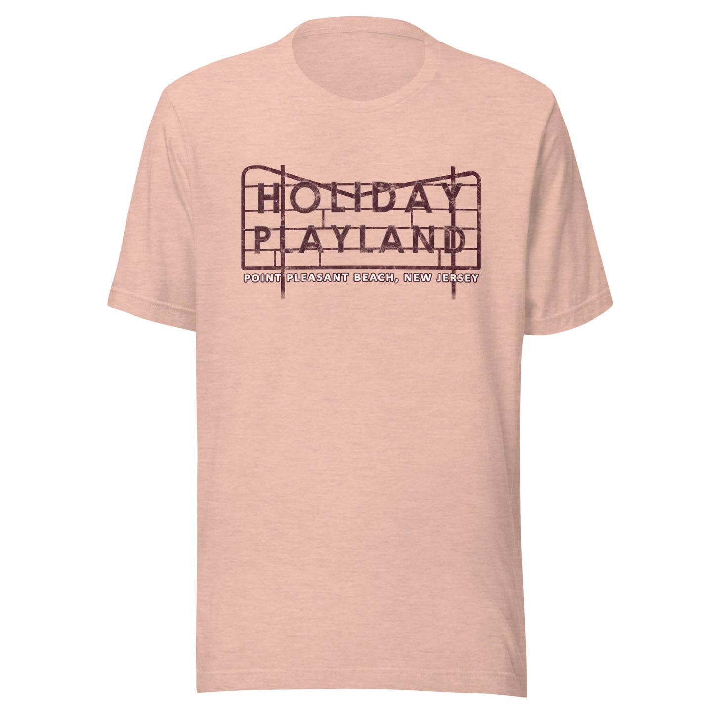 Holiday Playland - POINT PLEASANT BEACH - Unisex t-shirt Heather Prism Peach