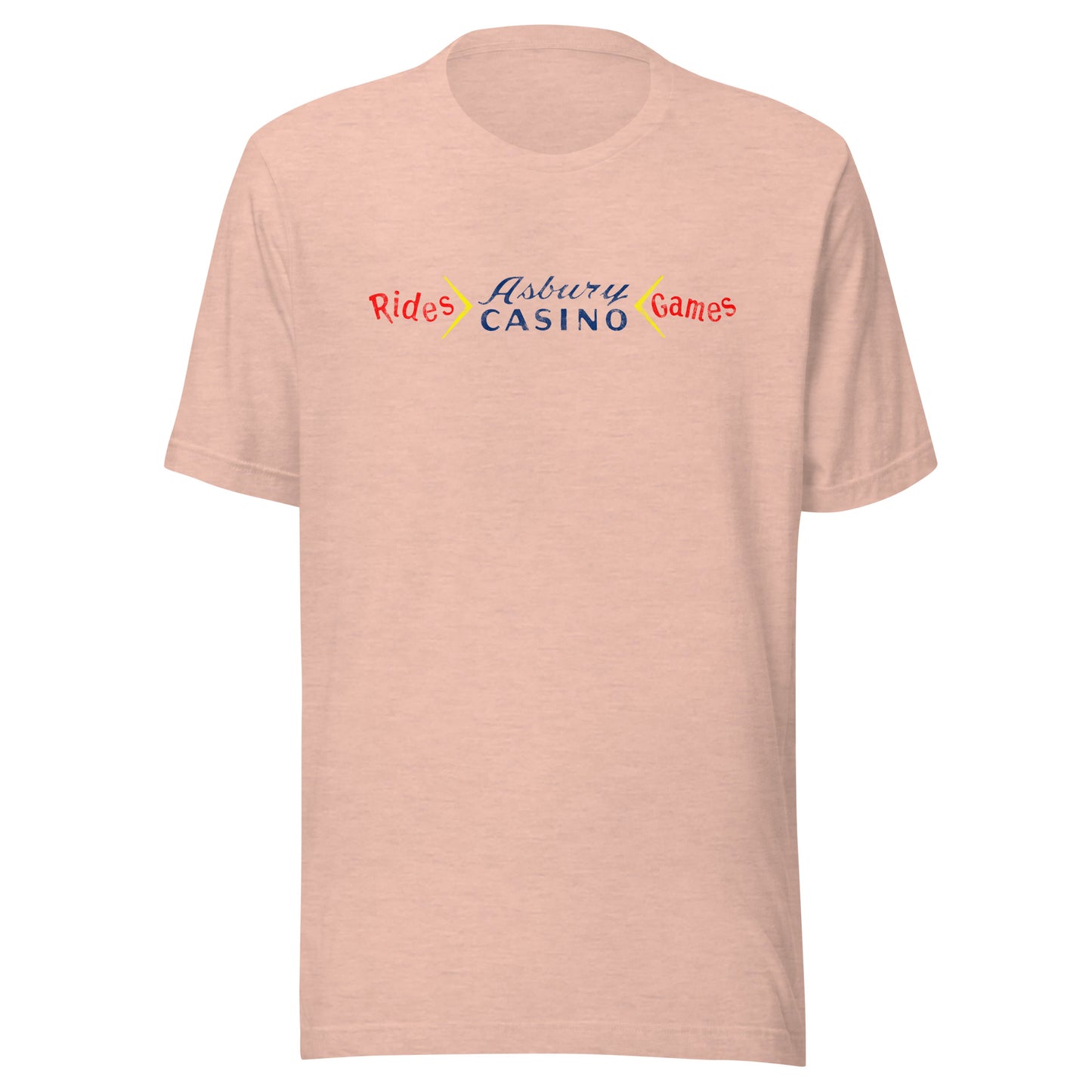 Asbury Casino - ASBURY PARK - Unisex t-shirt Heather Prism Peach
