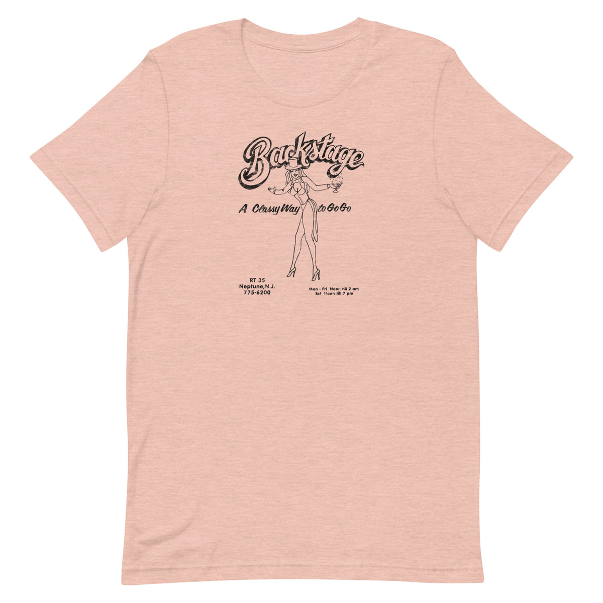 Backstage Go-Go Club - NEPTUNE - Unisex t-shirt Heather Prism Peach L