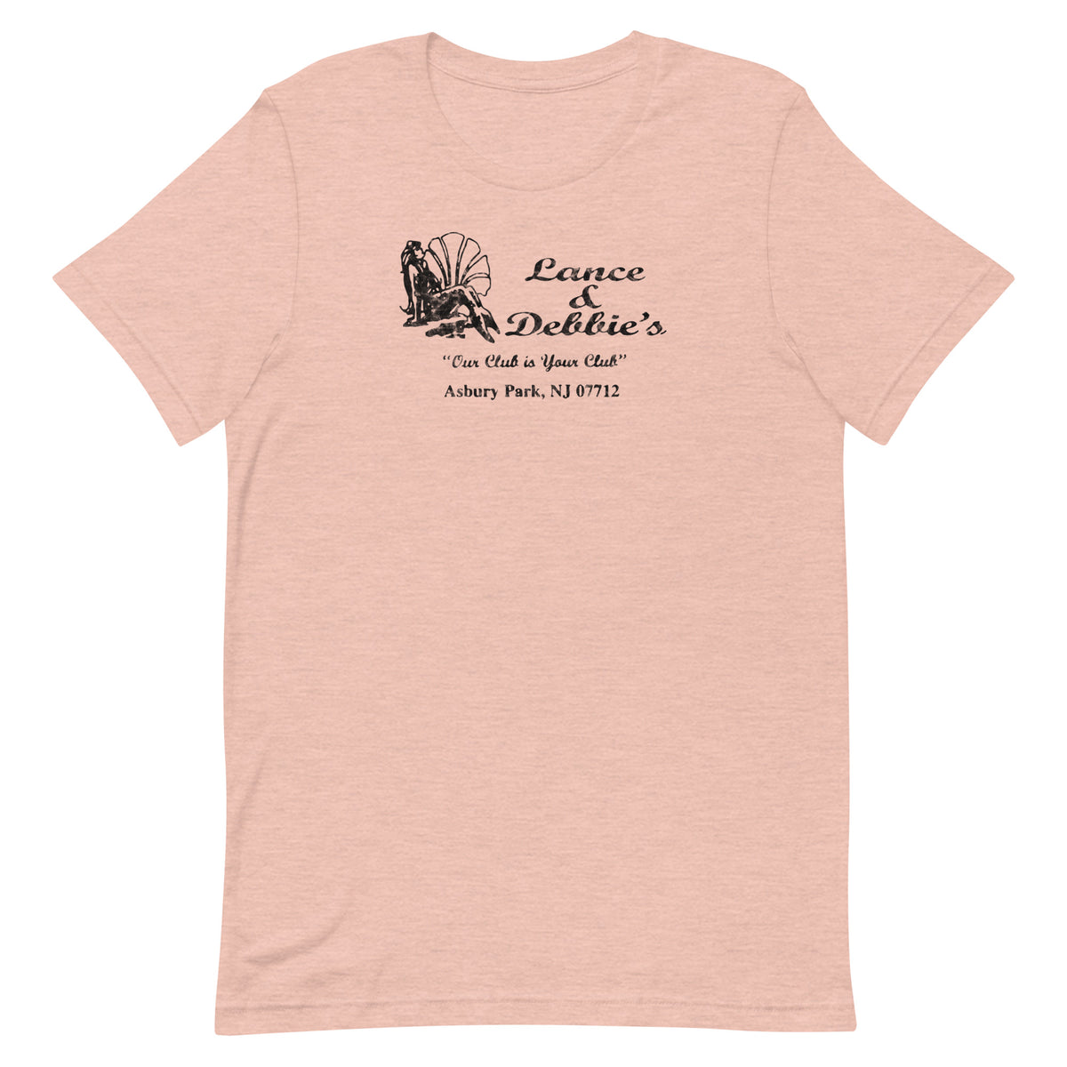 Lance & Debbie's - ASBURY PARK - Unisex t-shirt Heather Prism Peach L