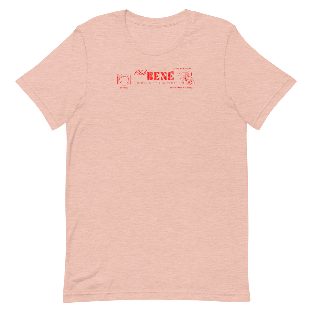 Club Bené - SOUTH AMBOY - Unisex t-shirt Heather Prism Peach L
