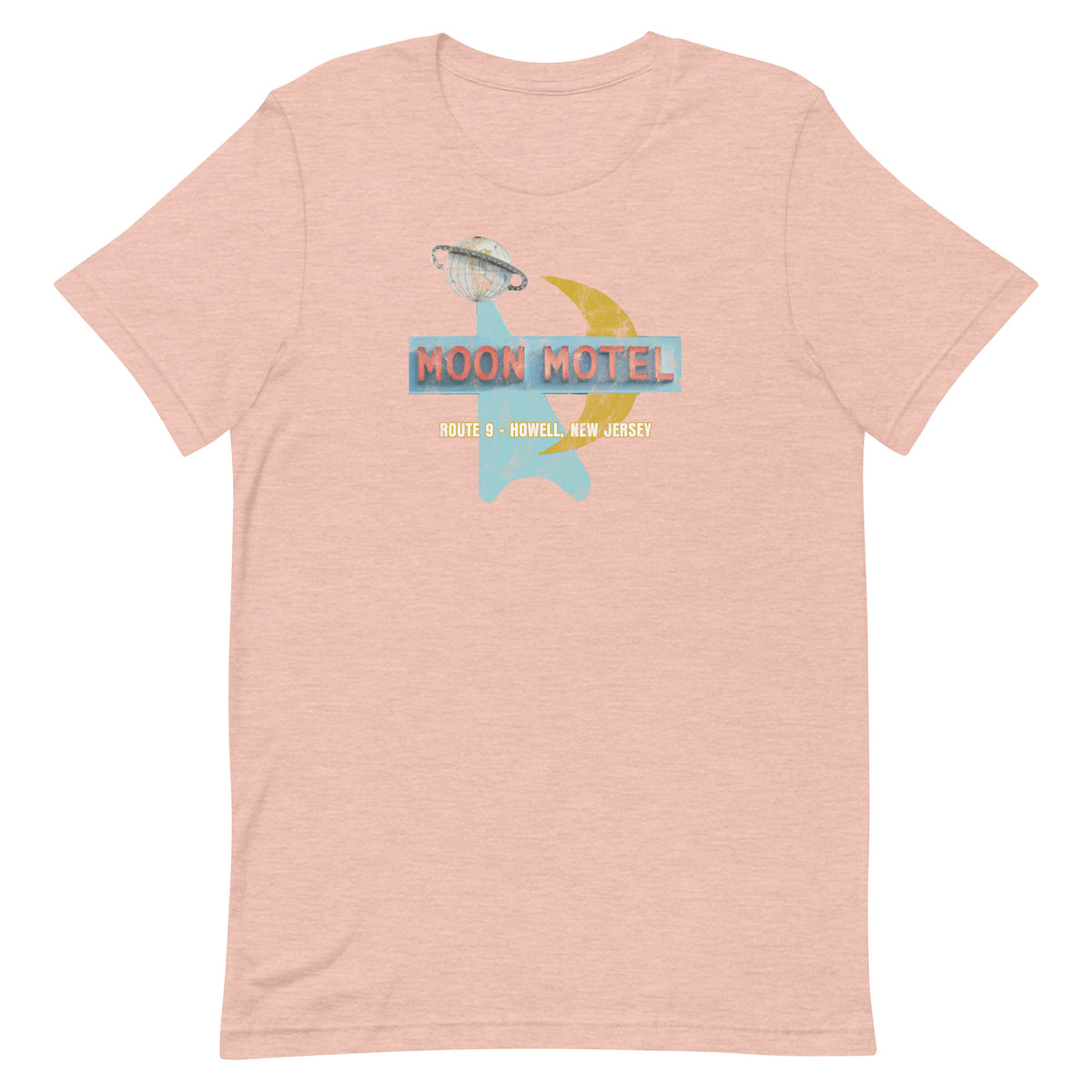 Moon Motel - HOWELL - Unisex t-shirt Heather Prism Peach L