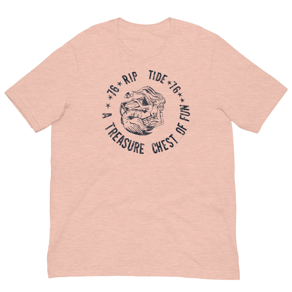 Frank's Rip-Tide Bar - POINT PLEASANT BEACH - Unisex t-shirt Heather Prism Peach L