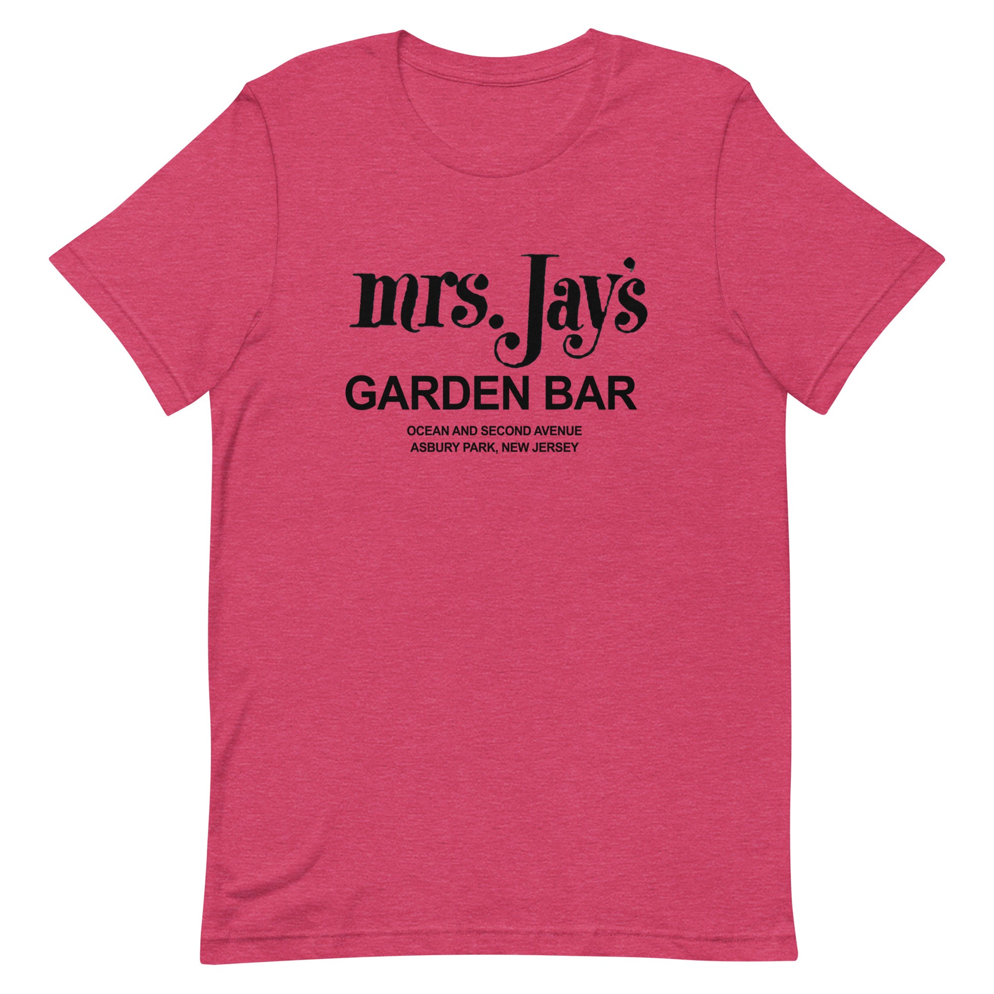 Mrs. Jay's Garden Bar - ASBURY PARK - Unisex t-shirt Heather Raspberry
