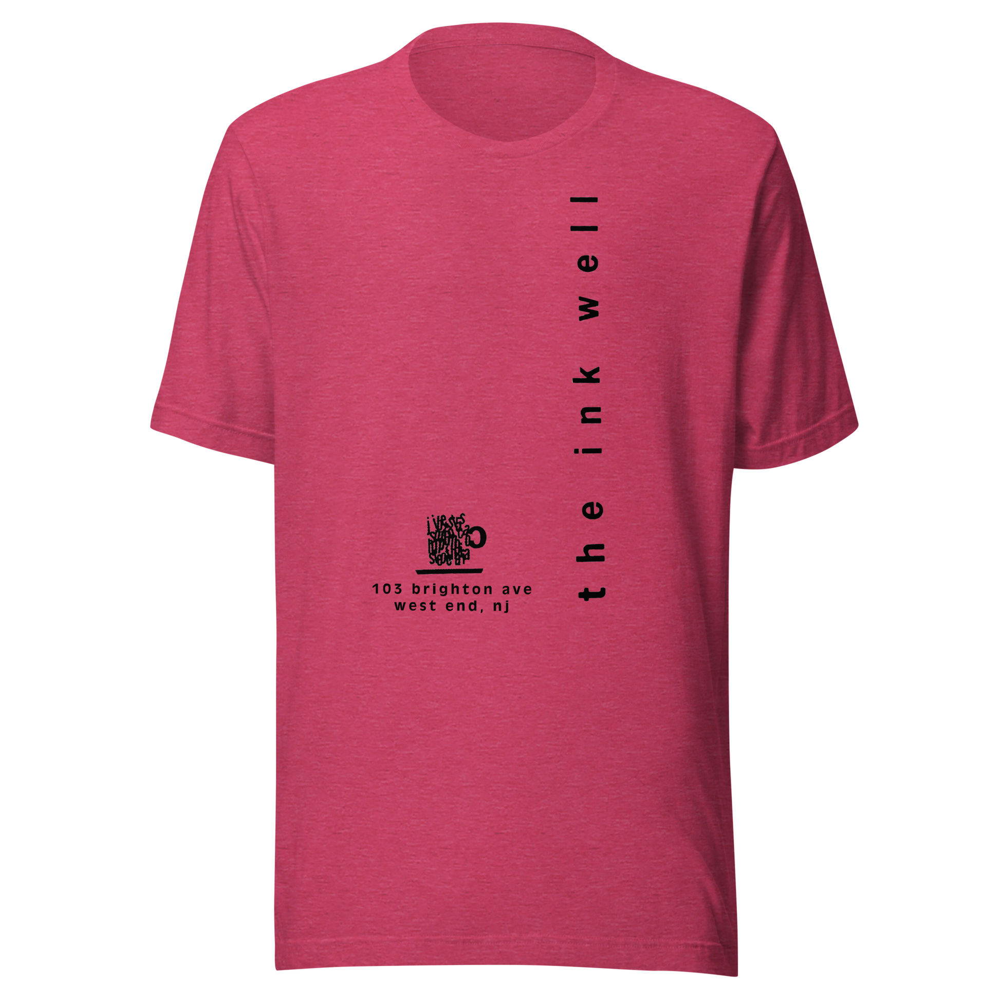 The Inkwell - LONG BRANCH - Unisex t-shirt Heather Raspberry