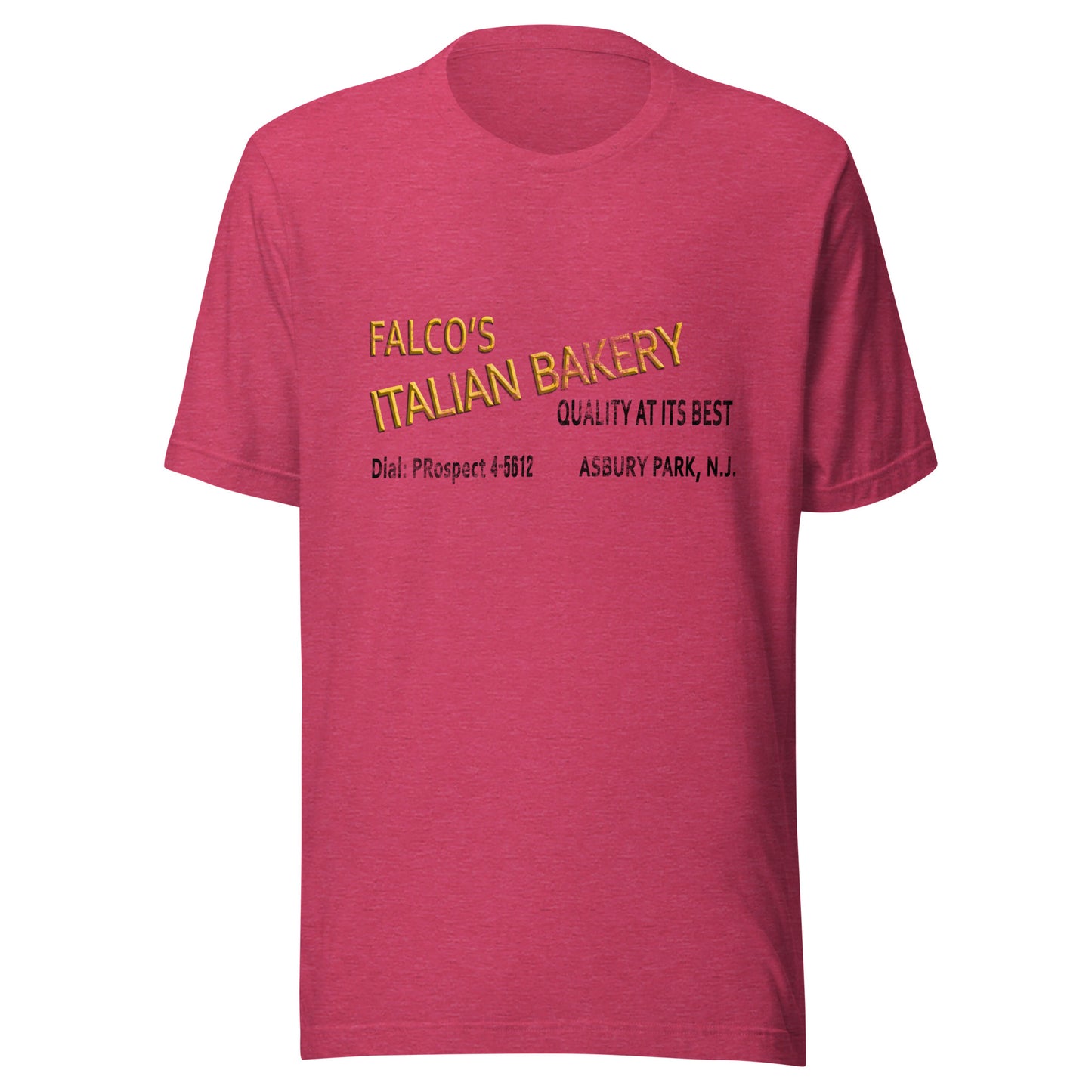 Falco's Italian Bakery - ASBURY PARK - Unisex t-shirt Heather Raspberry
