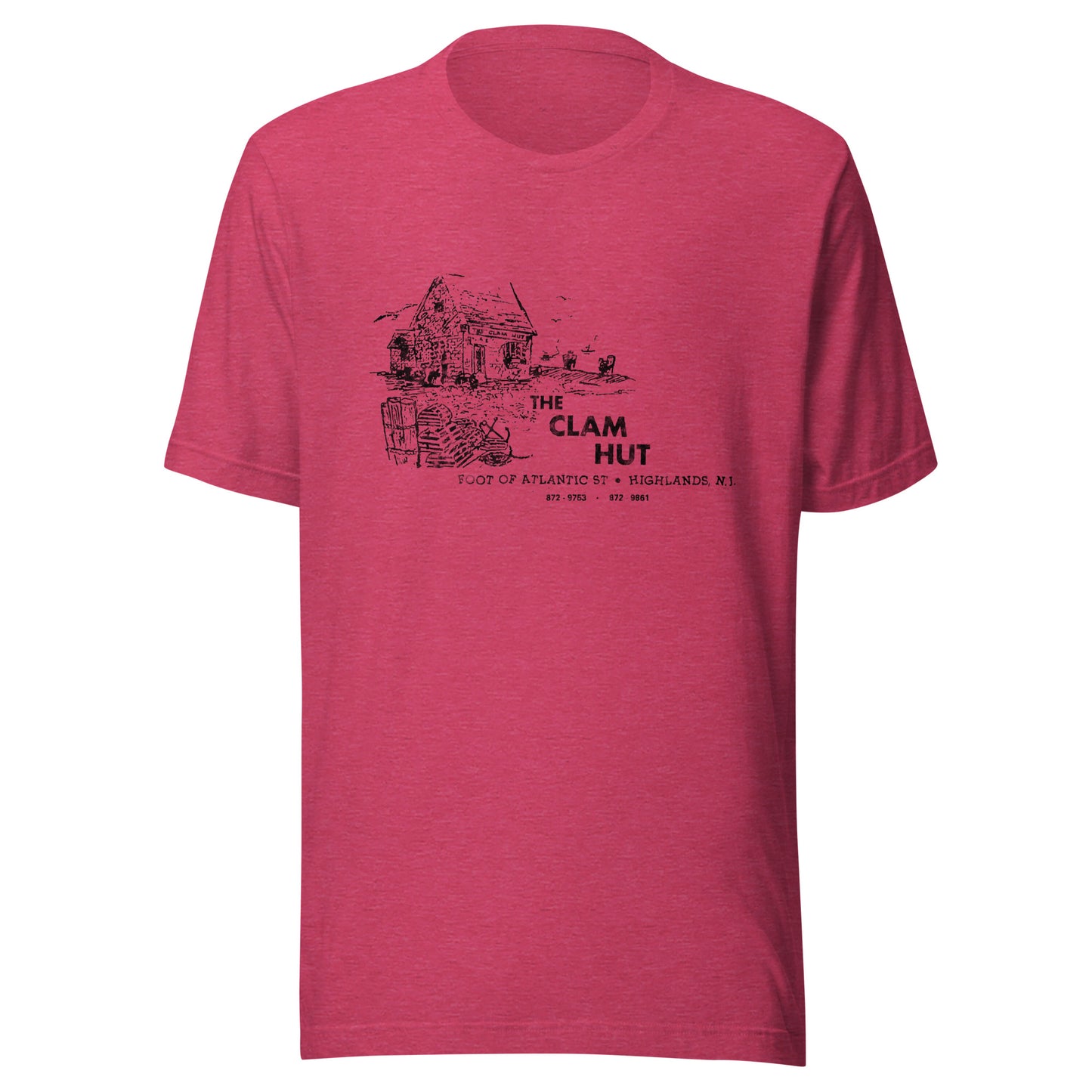 The Clam Hut - HIGHLANDS - Unisex t-shirt Heather Raspberry