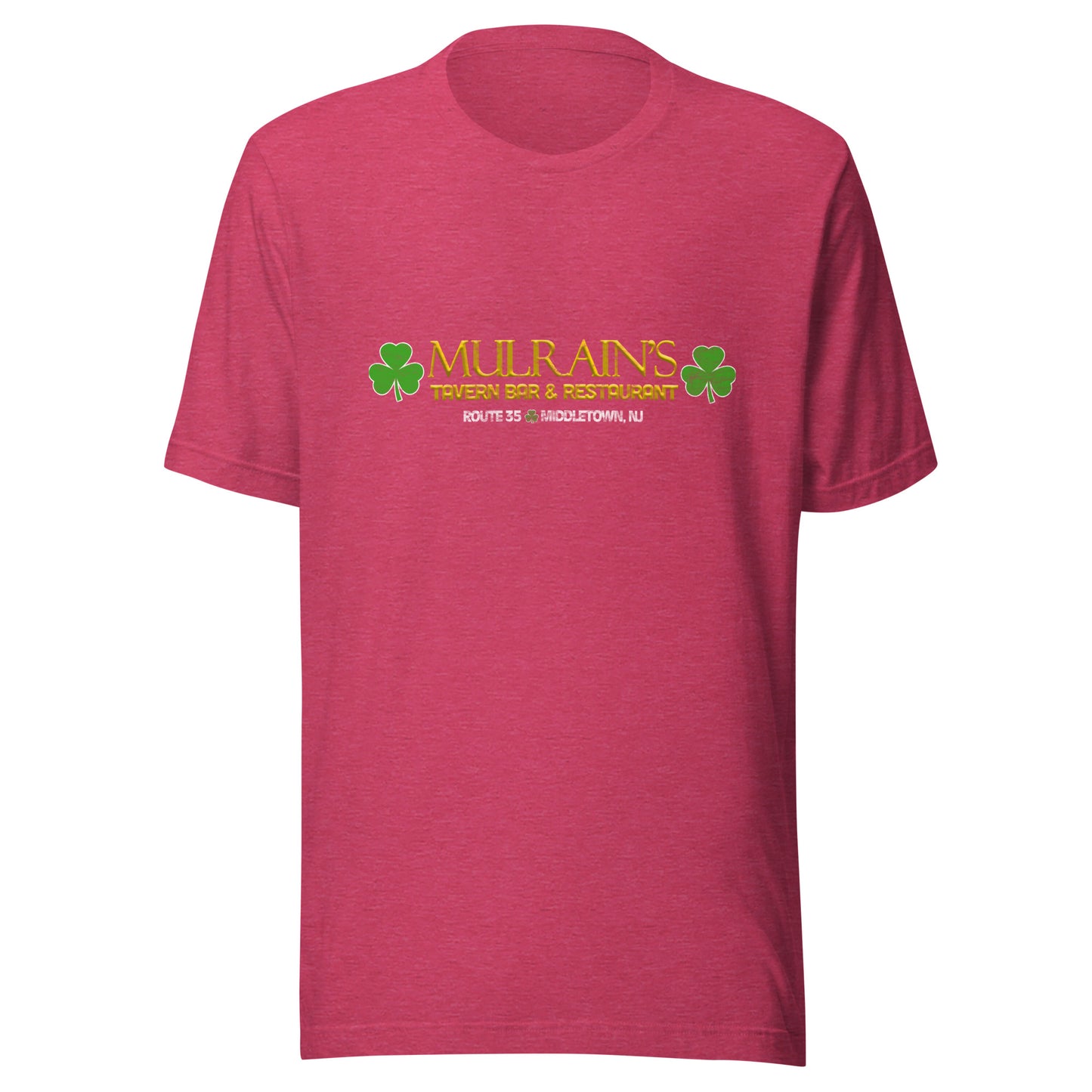 Mulrain's Tavern Bar & Restaurant - MIDDLETOWN - Unisex t-shirt Heather Raspberry