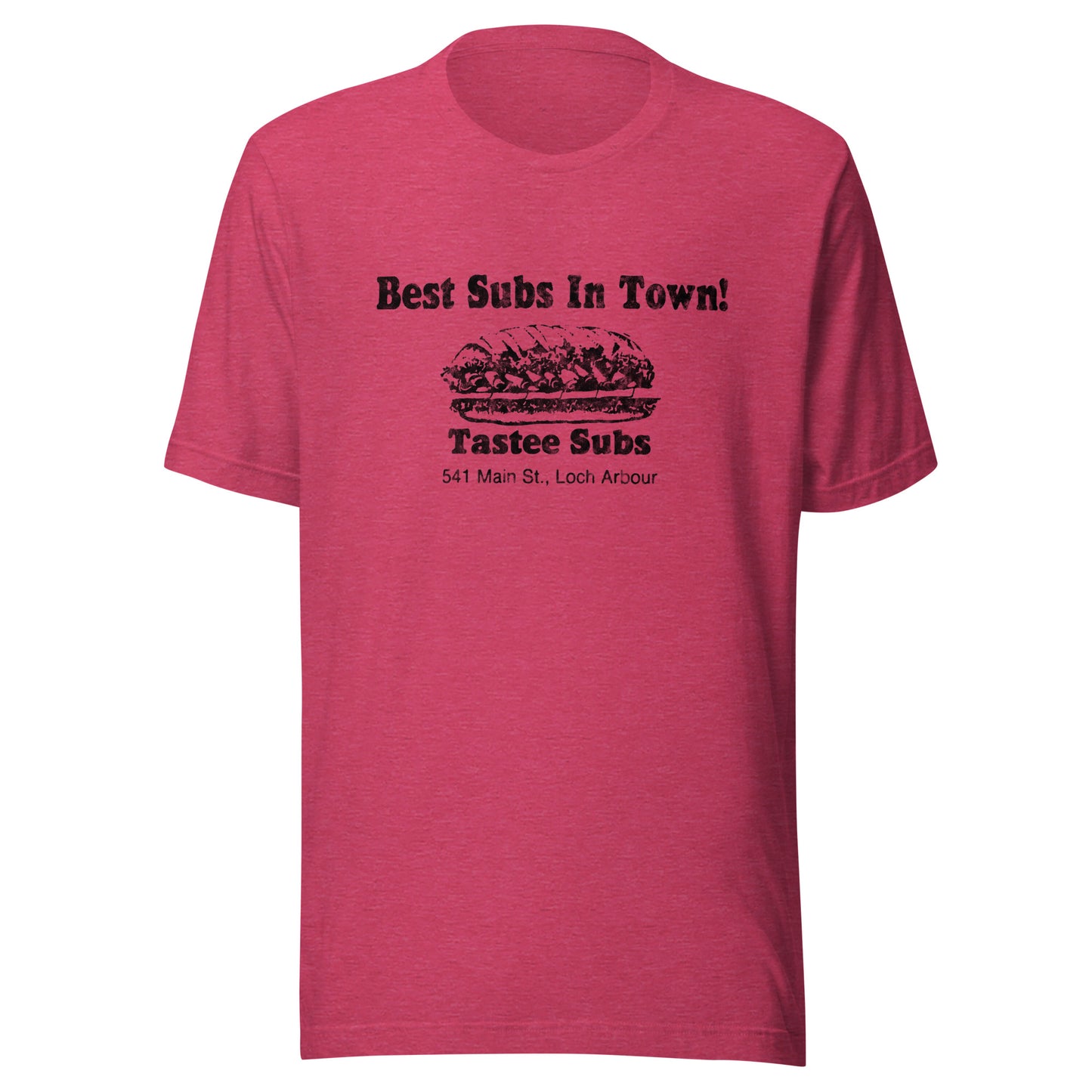 Tastee Subs - LOCH ARBOUR / ALLENHURST - Unisex t-shirt Heather Raspberry