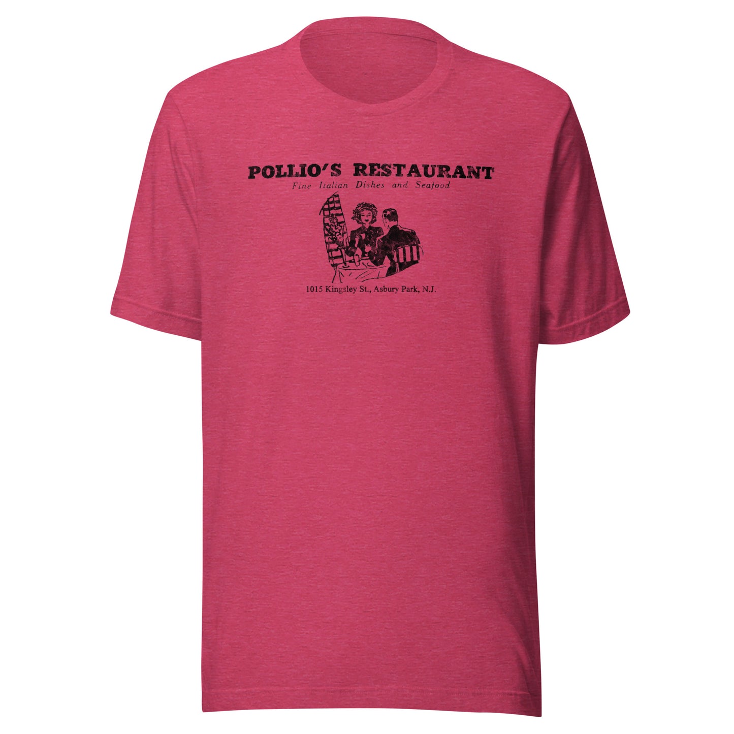 Pollio's Restaurant - ASBURY PARK - Unisex t-shirt Heather Raspberry