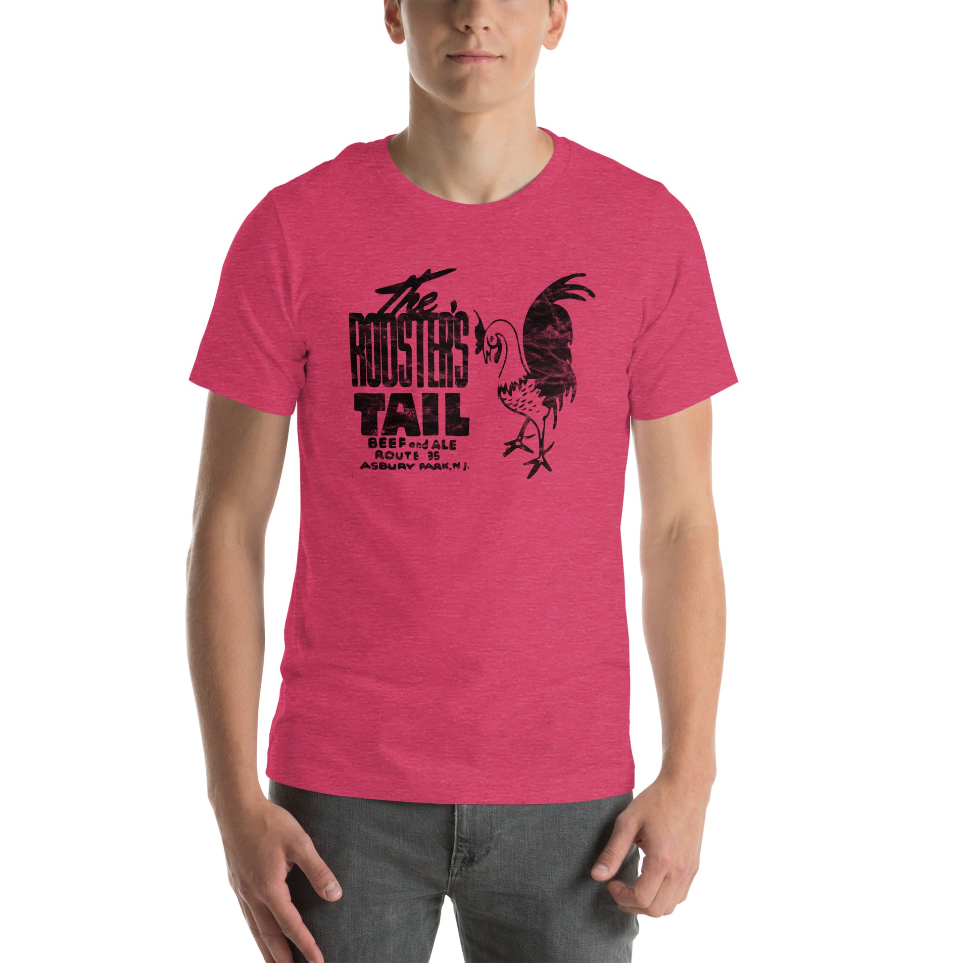 The Rooster's Tail - ASBURY PARK - Unisex t-shirt Heather Raspberry