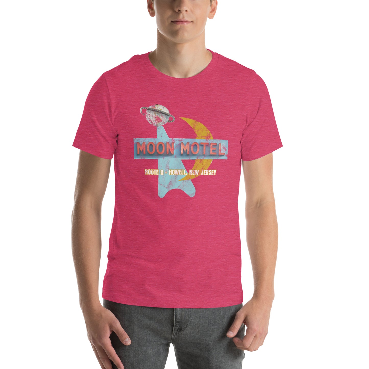 Moon Motel - HOWELL - Unisex t-shirt Heather Raspberry