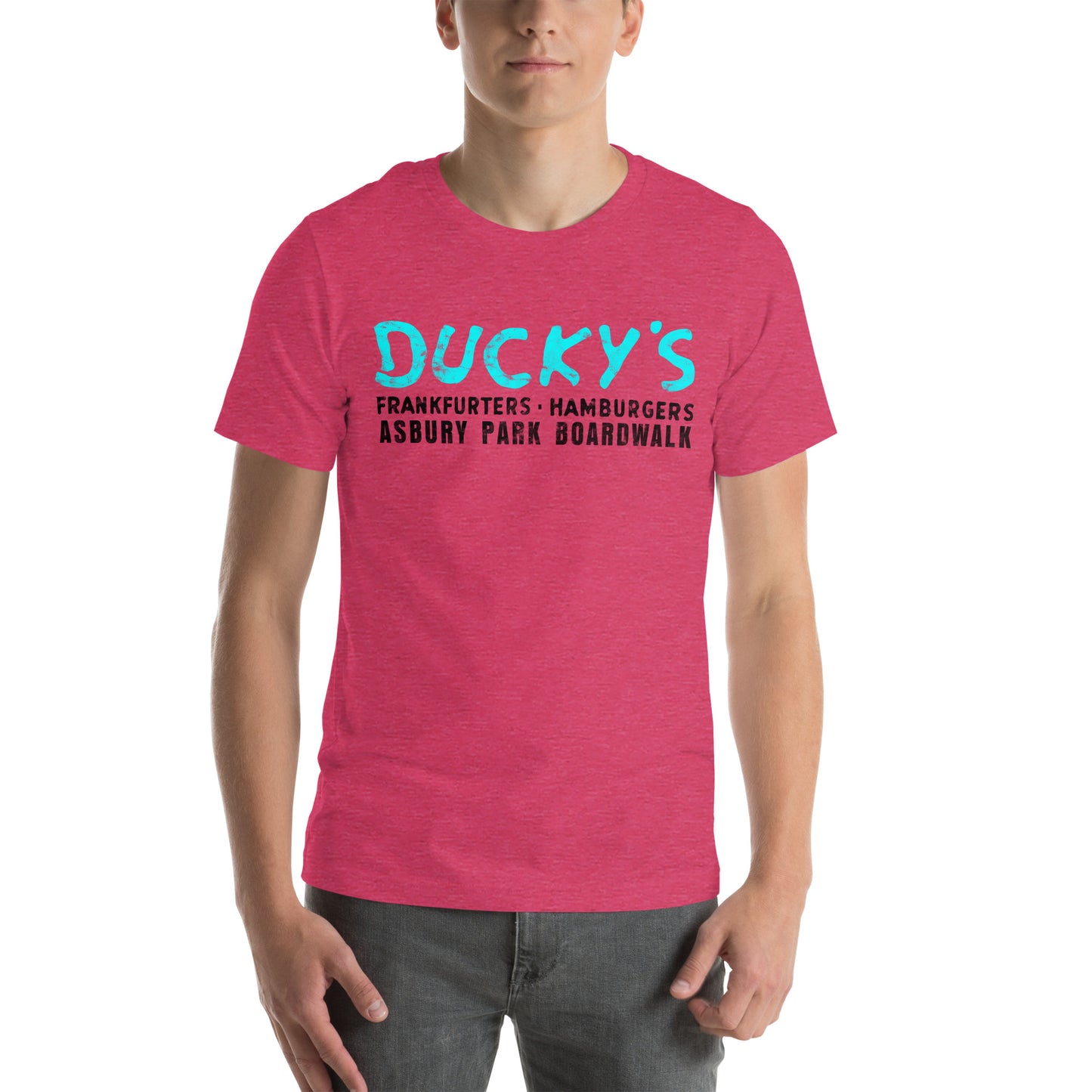 Ducky's - ASBURY PARK - Unisex t-shirt Heather Raspberry