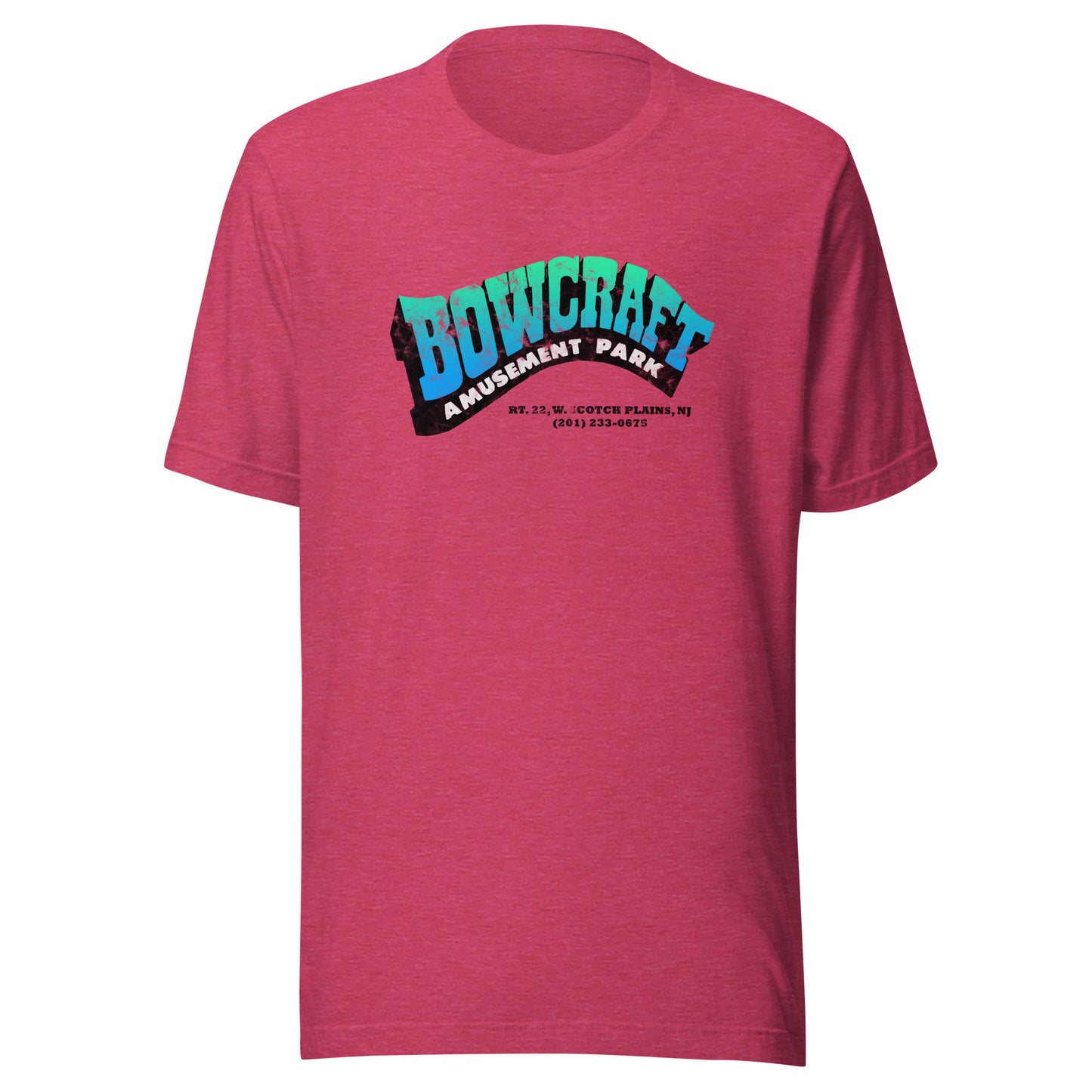 Bowcraft Amusement Park - SCOTCH PLAINS - Unisex t-shirt Heather Raspberry