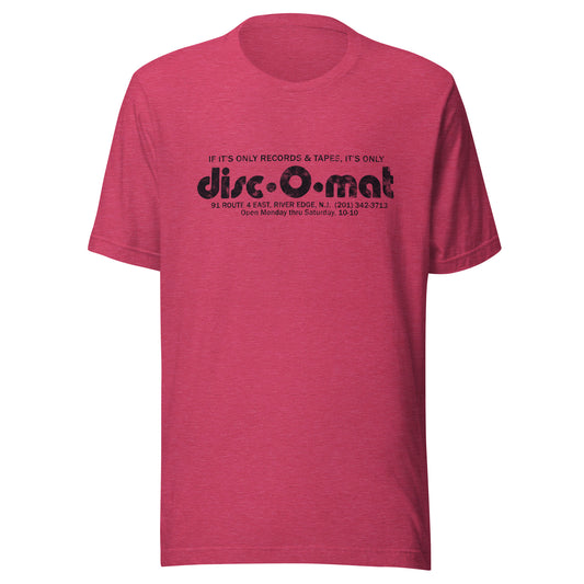 disc-o-mat - RIVER EDGE - Unisex t-shirt Heather Raspberry