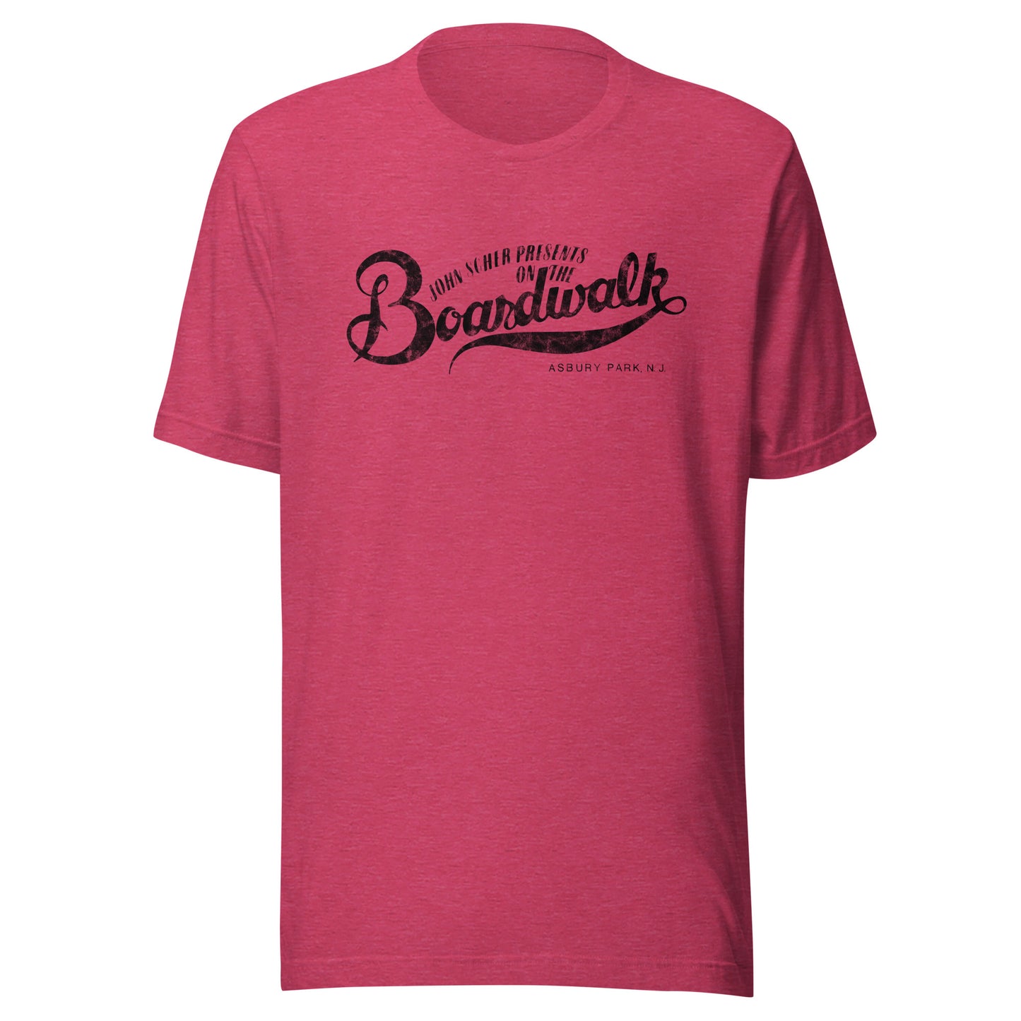 John Scher Presents "On The Boardwalk" - ASBURY PARK - Unisex t-shirt Heather Raspberry