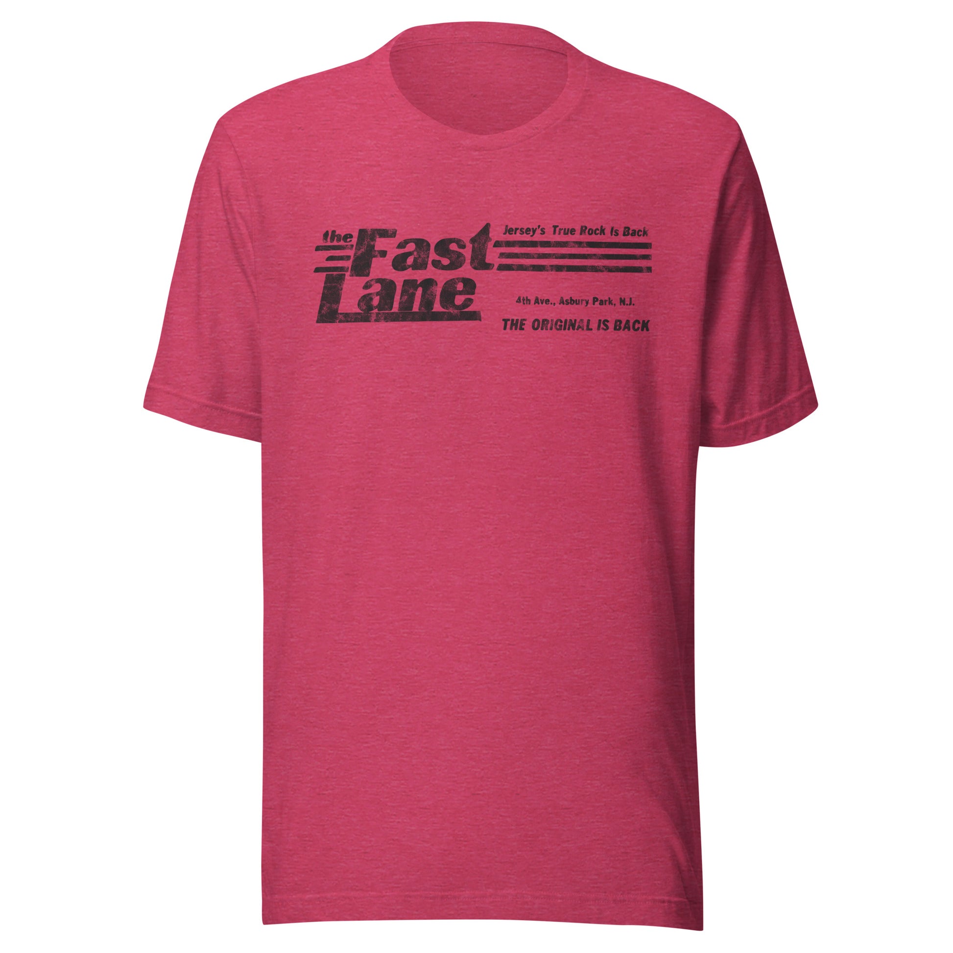 The Fast Lane (Black Logo) - ASBURY PARK - Unisex t-shirt Heather Raspberry