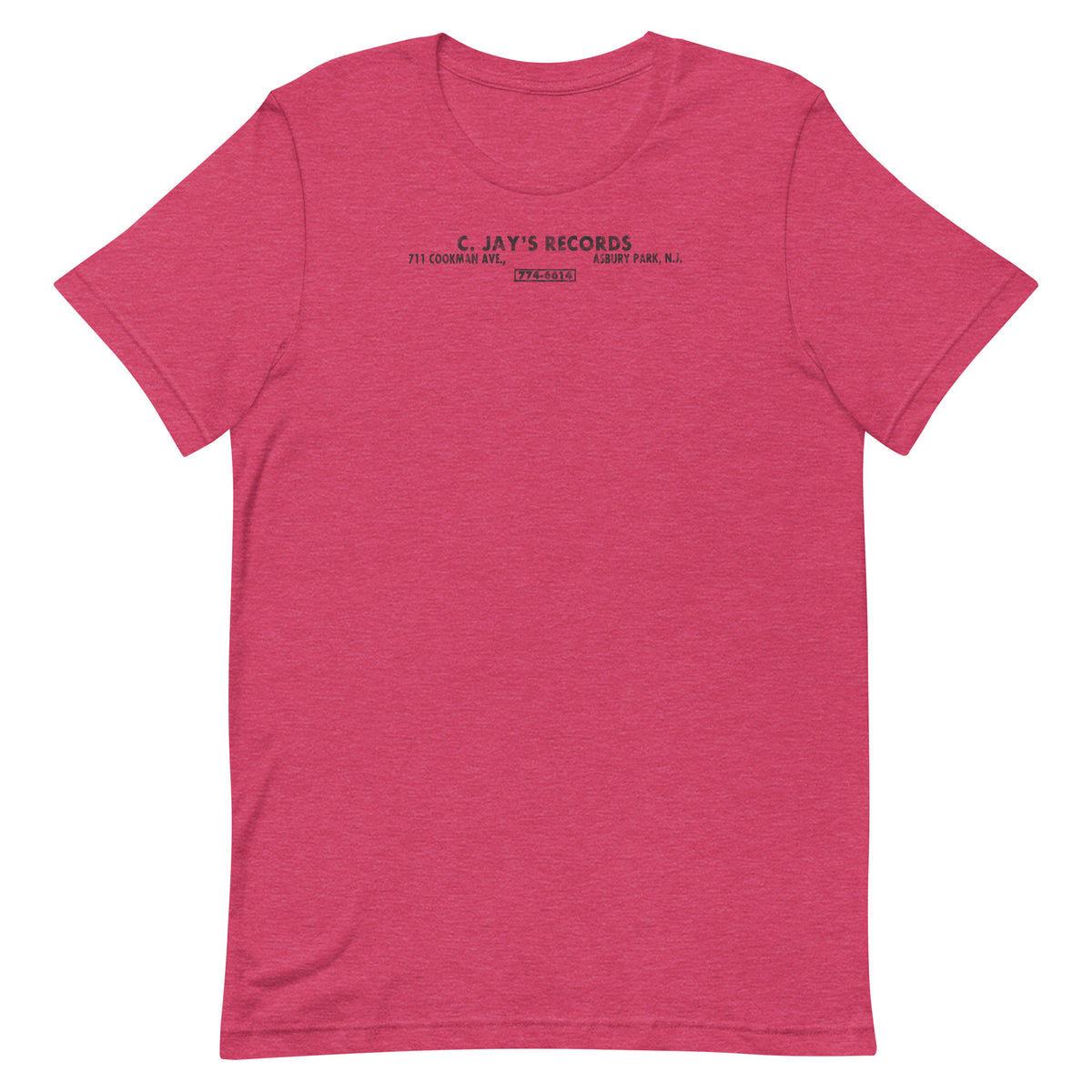 C. Jay's Records - ASBURY PARK - Unisex t-shirt Heather Raspberry