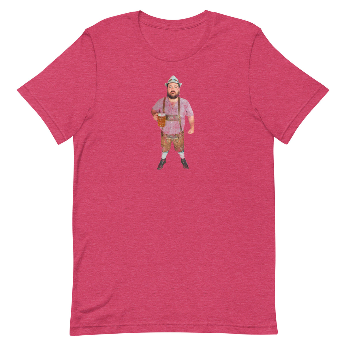 Asbury Festhalle & Biergarten / Flat Andy - ASBURY PARK - Unisex t-shirt Heather Raspberry