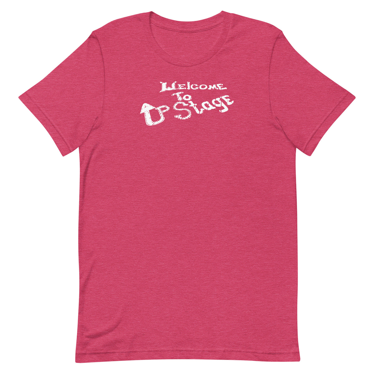 Upstage Club (White Logo) - ASBURY PARK - Unisex t-shirt Heather Raspberry