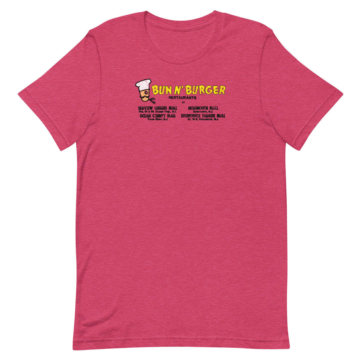 Bun N' Burger - EATONTOWN / OCEAN / TOMS RIVER - Unisex t-shirt
