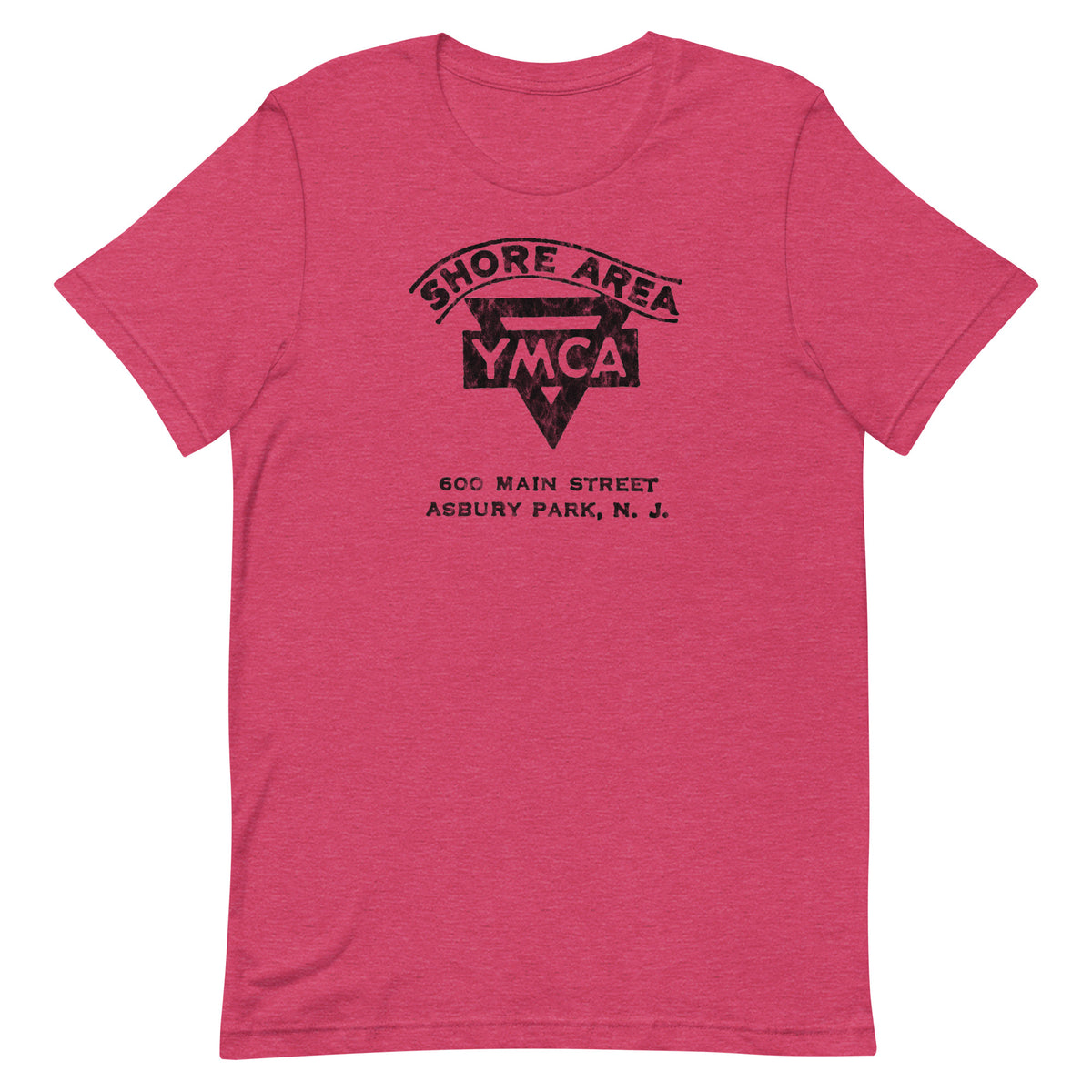 Shore Area YMCA - ASBURY PARK - Unisex t-shirt Heather Raspberry