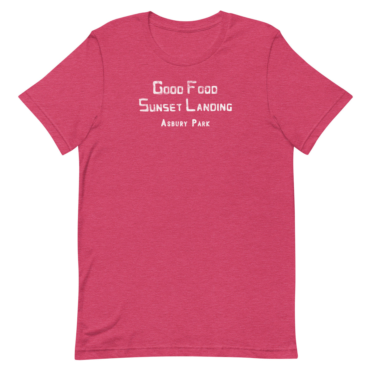 Sunset Landing - ASBURY PARK - Unisex t-shirt Heather Raspberry