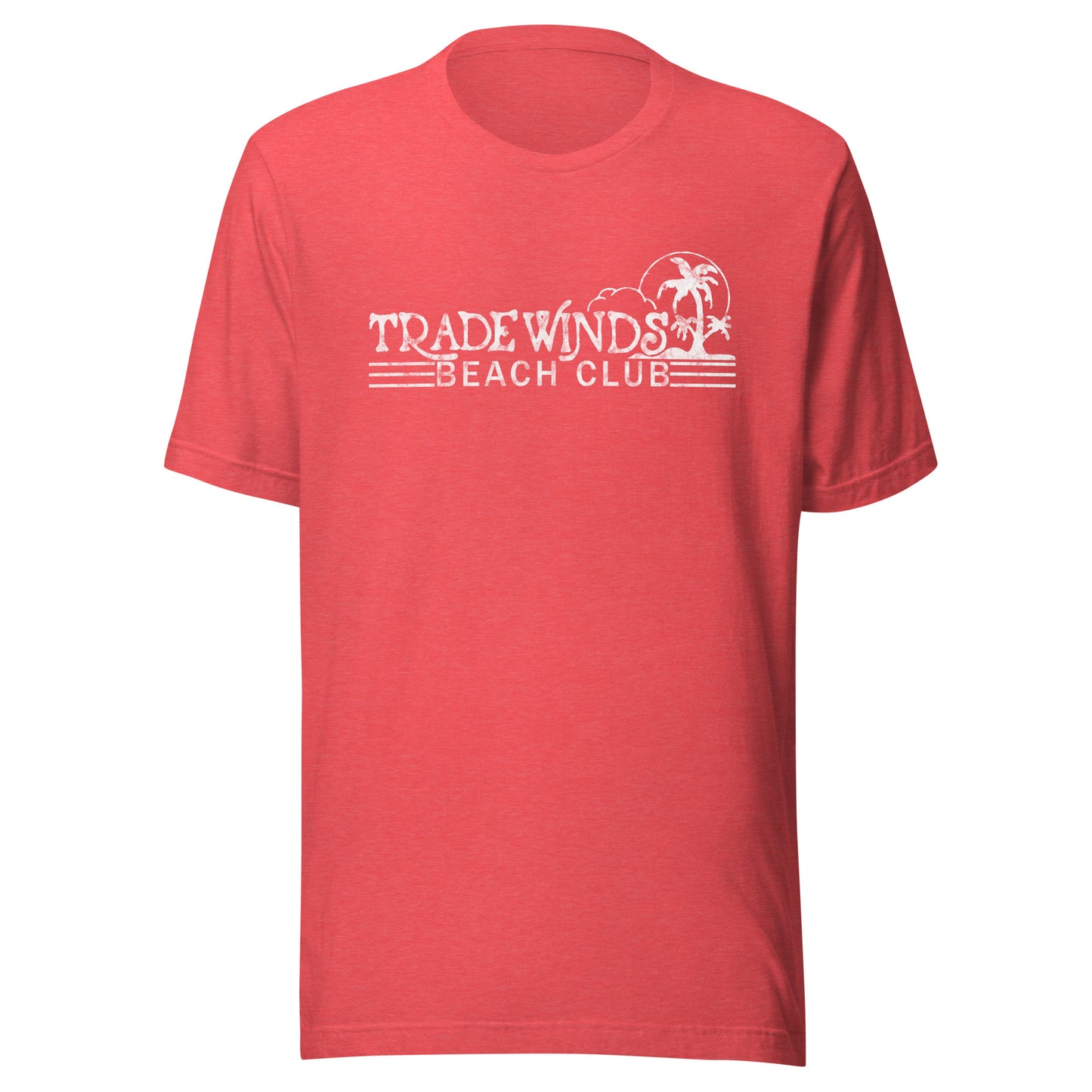 Tradewinds Beach Club - SEA BRIGHT - Unisex t-shirt Heather Red