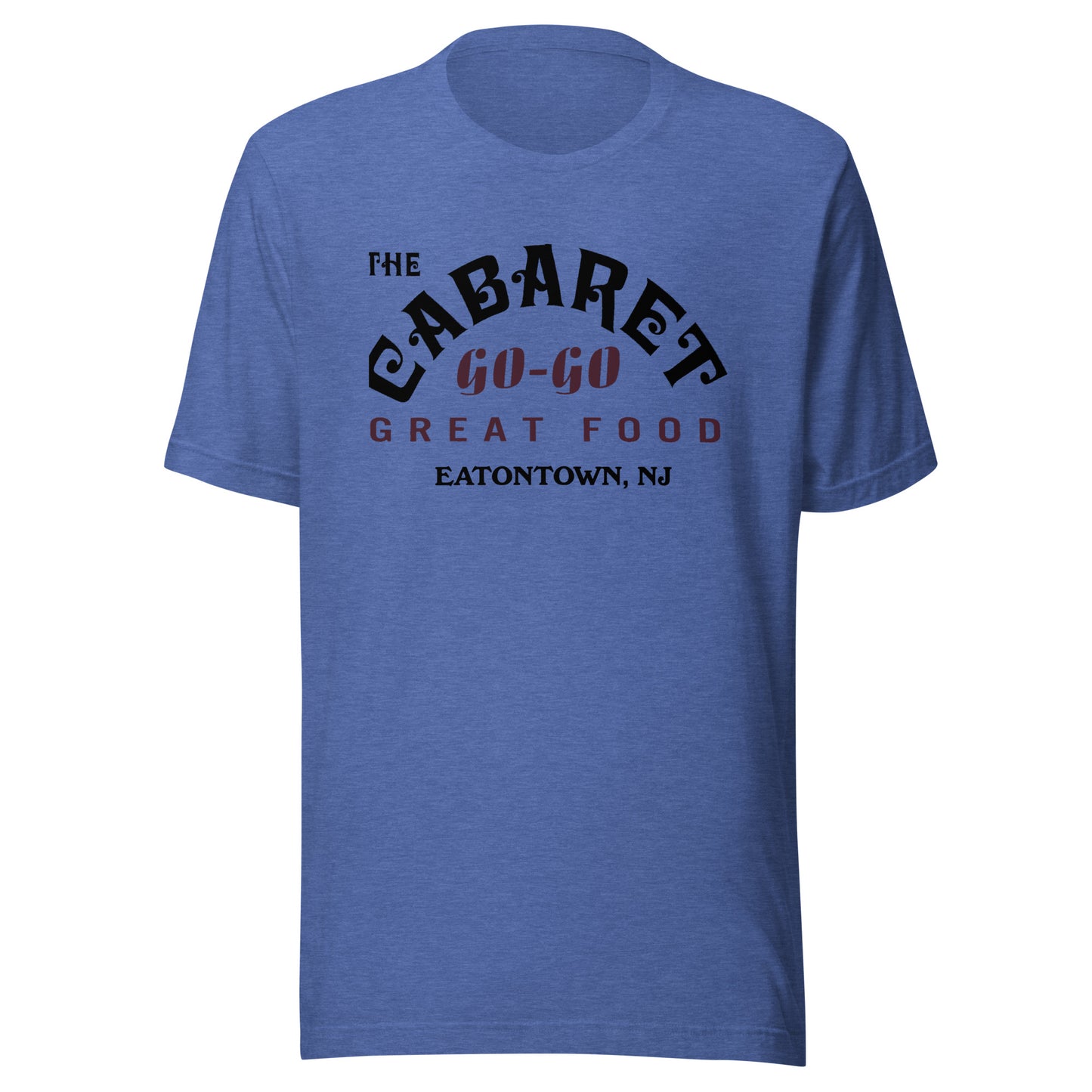 The Cabaret Go-Go Bar - EATONTOWN - Unisex t-shirt Heather True Royal