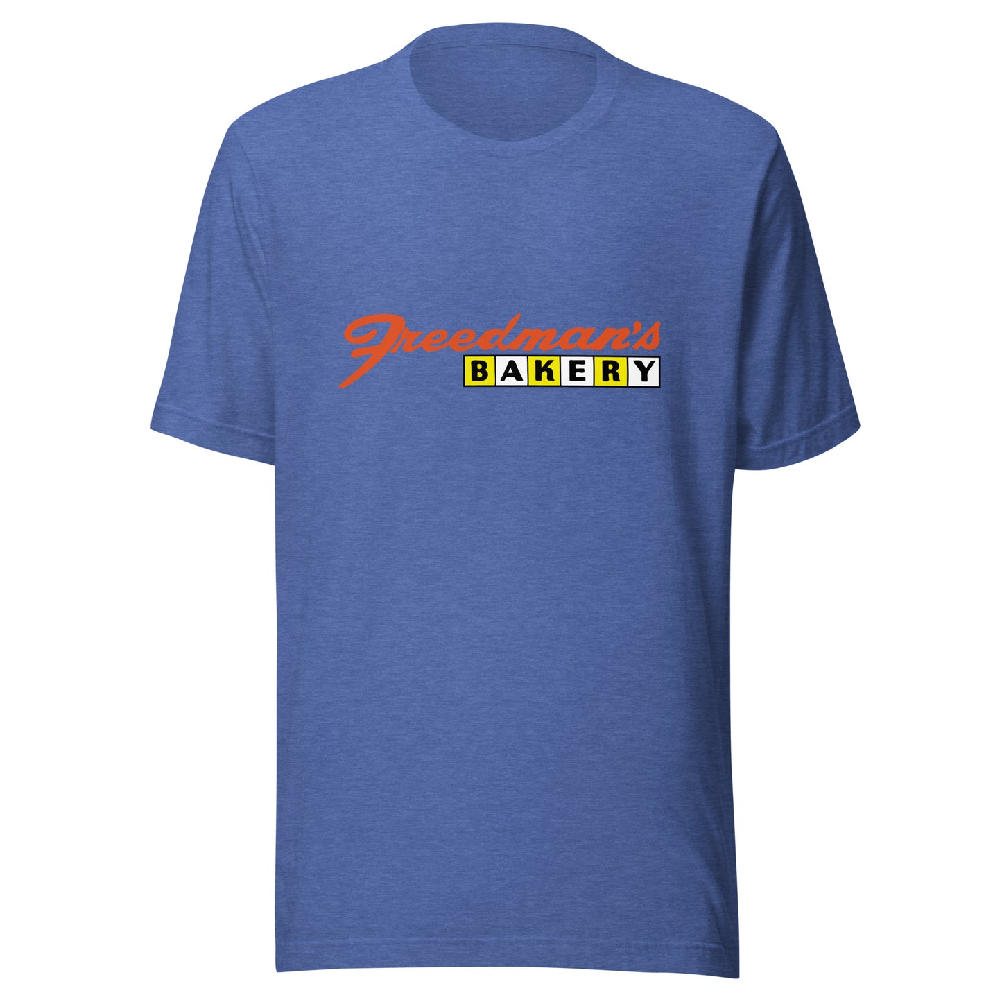 Freedman's Bakery - MULTIPLE LOCATIONS - Unisex t-shirt Heather True Royal