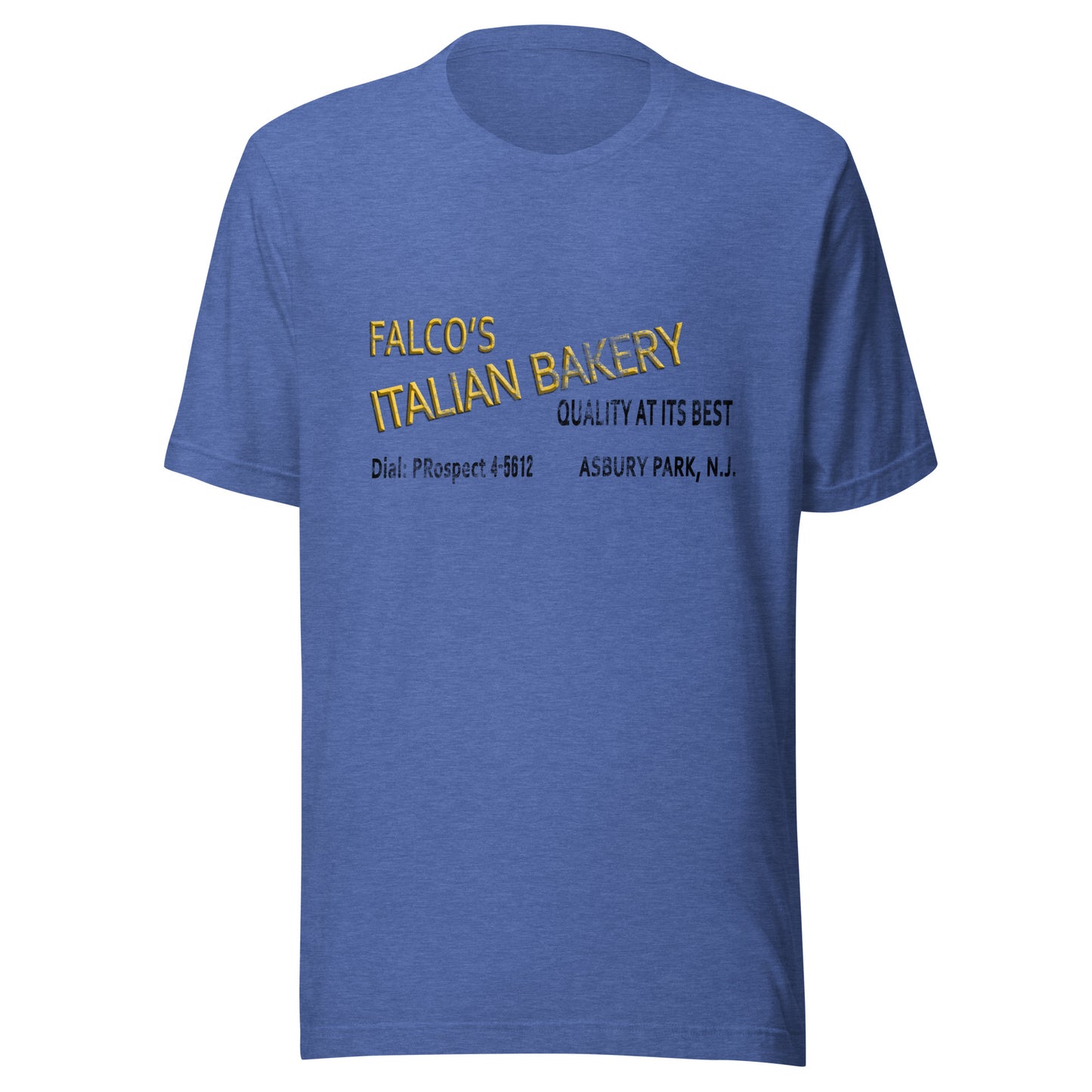 Falco's Italian Bakery - ASBURY PARK - Unisex t-shirt Heather True Royal