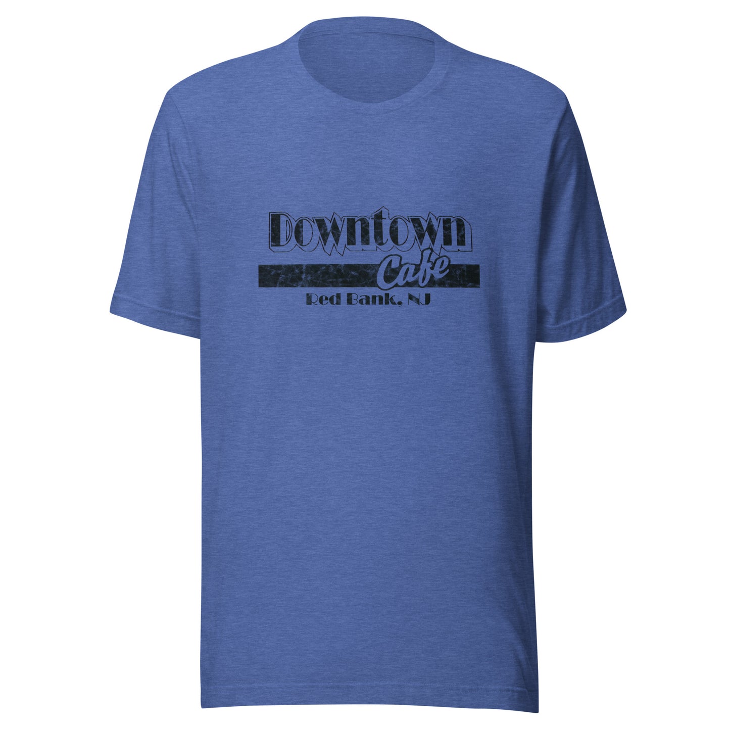 Downtown Cafe - RED BANK - Unisex t-shirt Heather True Royal