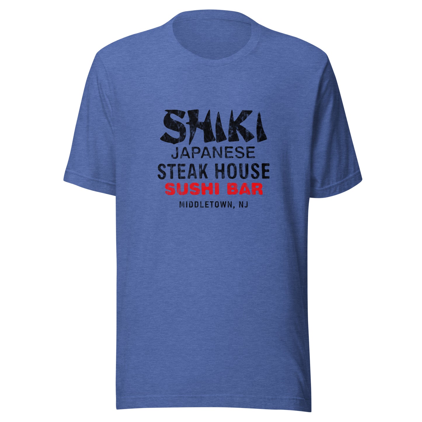 Shiki Japanese Steak House - MIDDLETOWN - Unisex t-shirt Heather True Royal