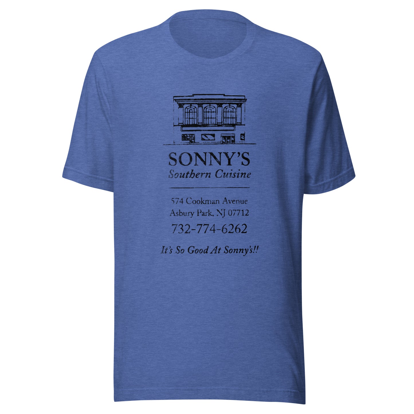 Sonny's Southern Cuisine - ASBURY PARK - Unisex t-shirt Heather True Royal