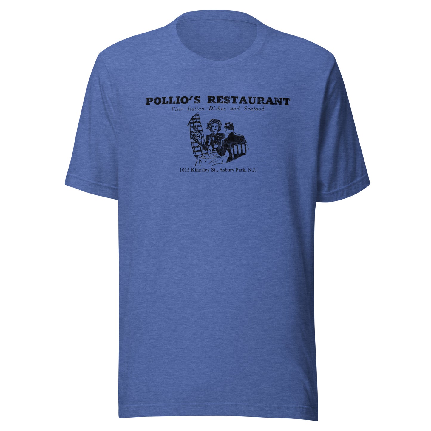 Pollio's Restaurant - ASBURY PARK - Unisex t-shirt Heather True Royal