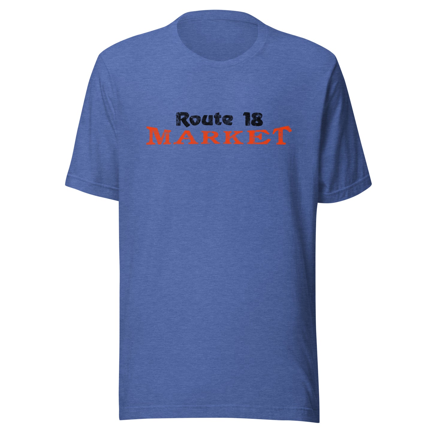 Route 18 Market - EAST BRUNSWICK - Unisex t-shirt Heather True Royal