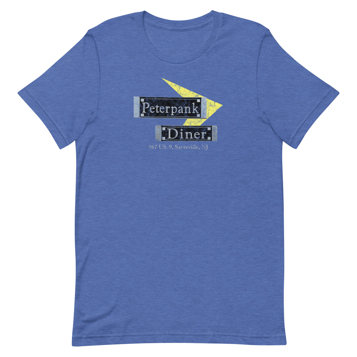 Peter Pank Diner - SAYREVILLE - Unisex t-shirt Heather True Royal