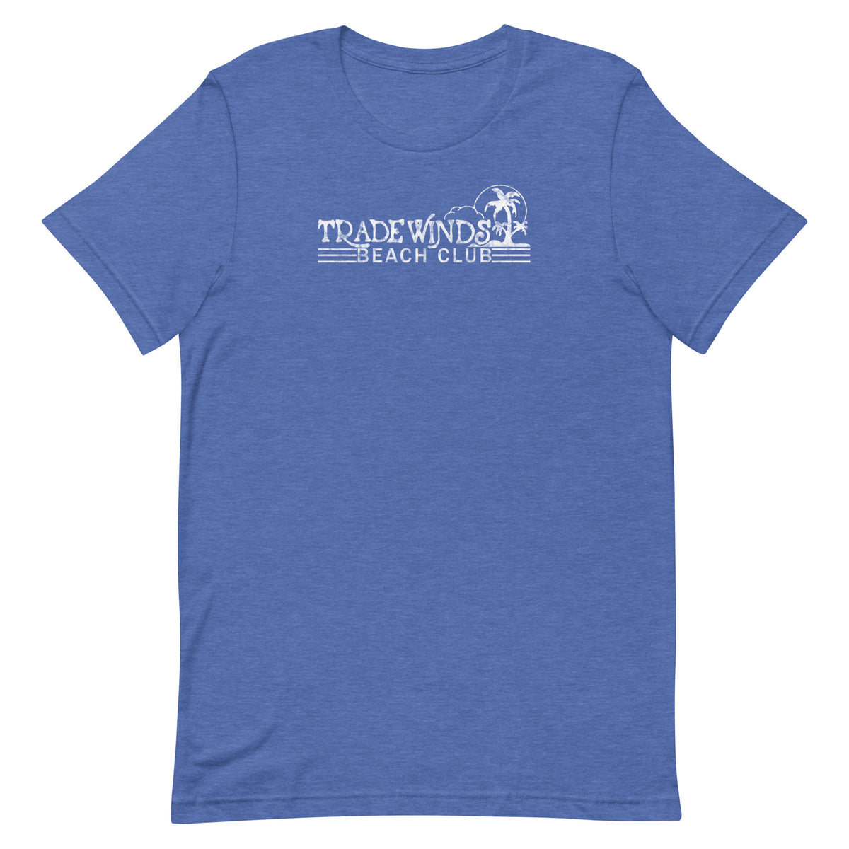 Tradewinds Beach Club - SEA BRIGHT - Unisex t-shirt Heather True Royal